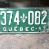 Plaque antique 1957 # 10276
