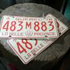 Paire de plaque 1976 # 10278