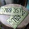 Paire de plaque vintage 1971 # 10280