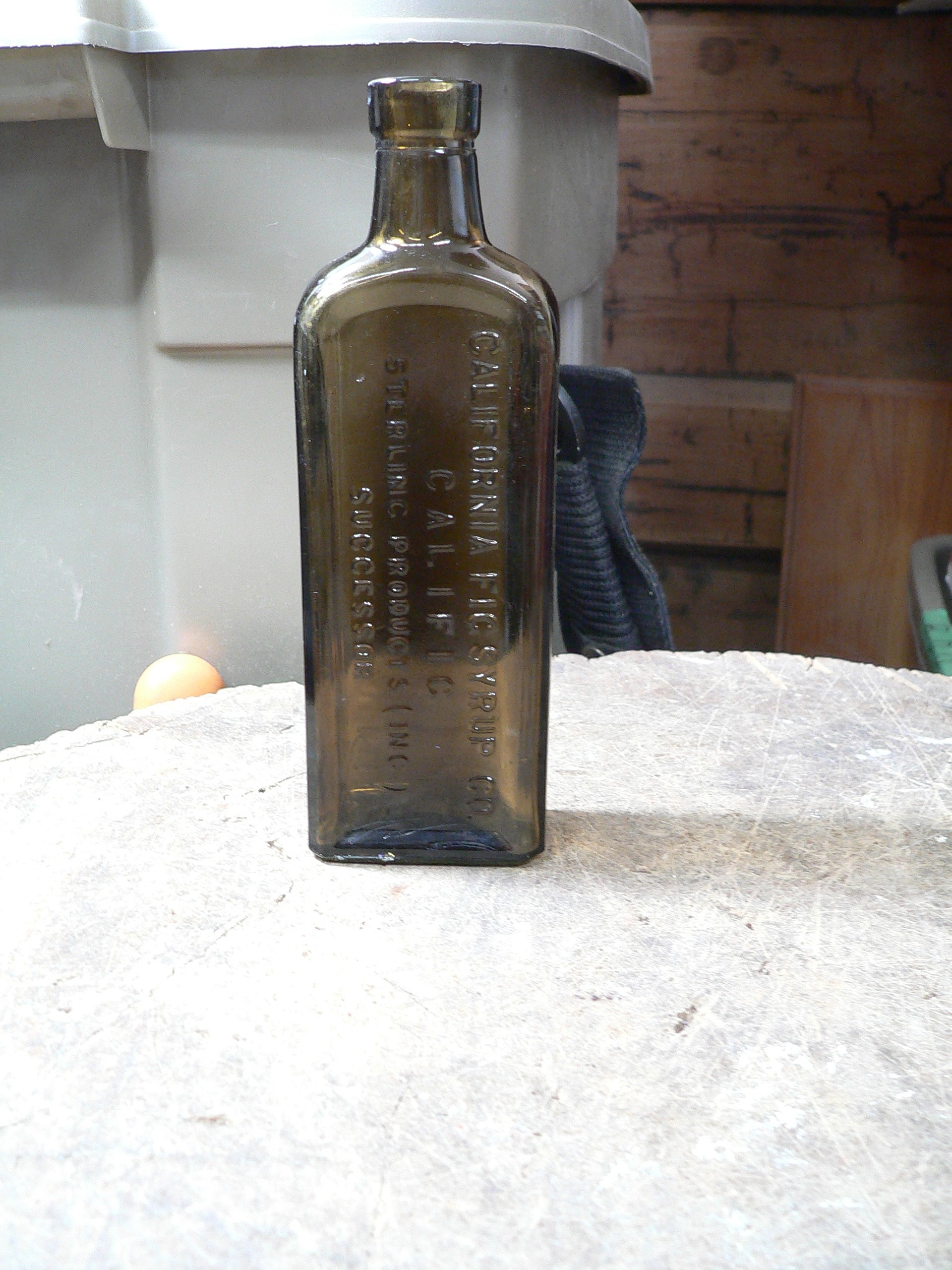 Bouteille antique médicament califormia syrup # 10550.1