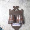 Porte allumette antique en bois # 10630.1