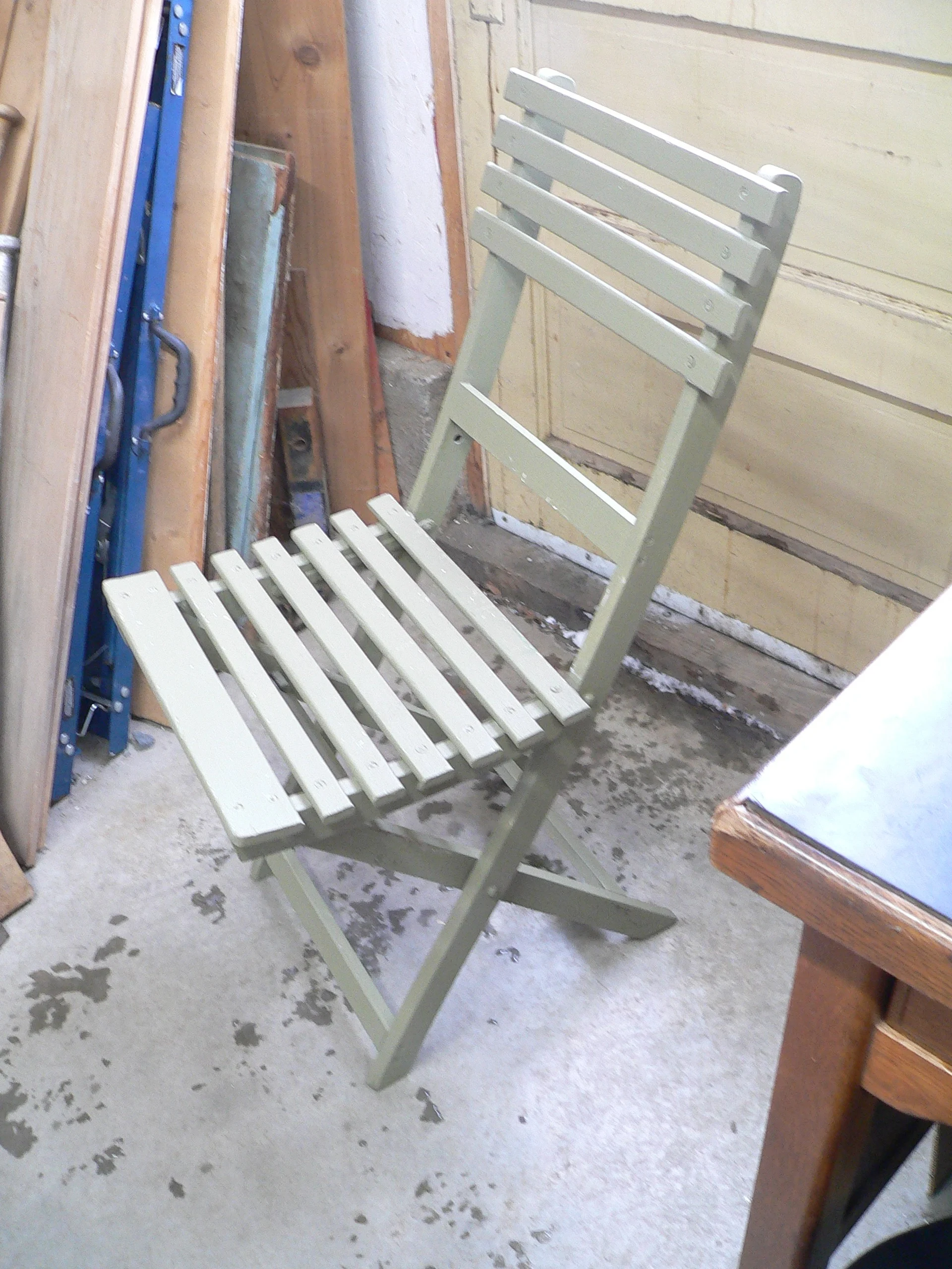 Chaise antique pliante # 10792 