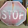 Enseigne antique stop embosser # 10925.17