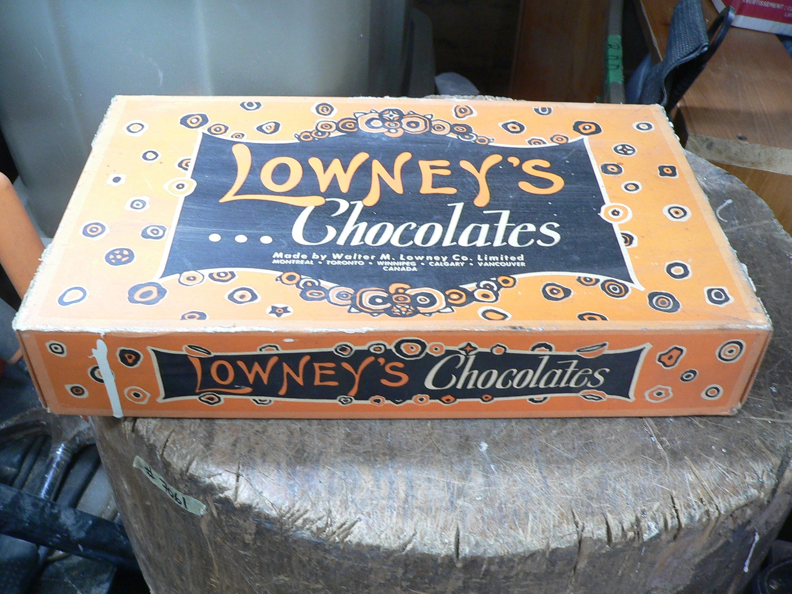 Boite de chocolat lowney's # 10942.2