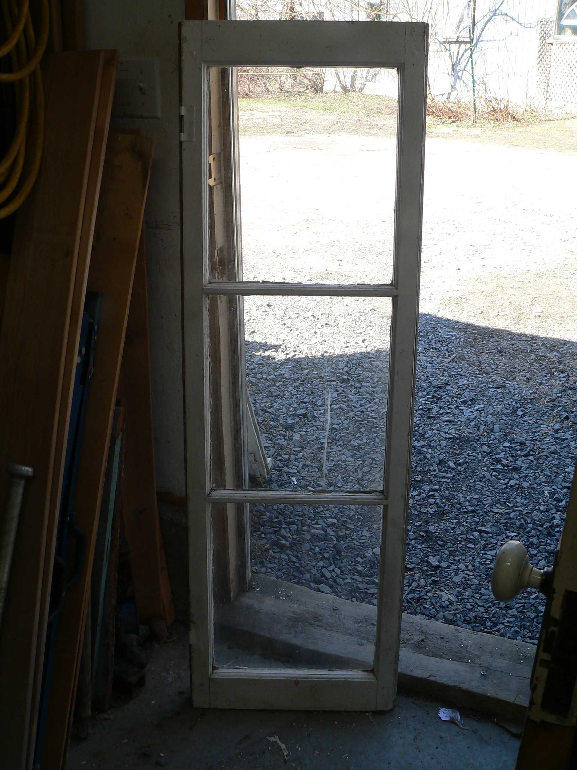 Fenêtre antique a 3 carreaux # 10986.2