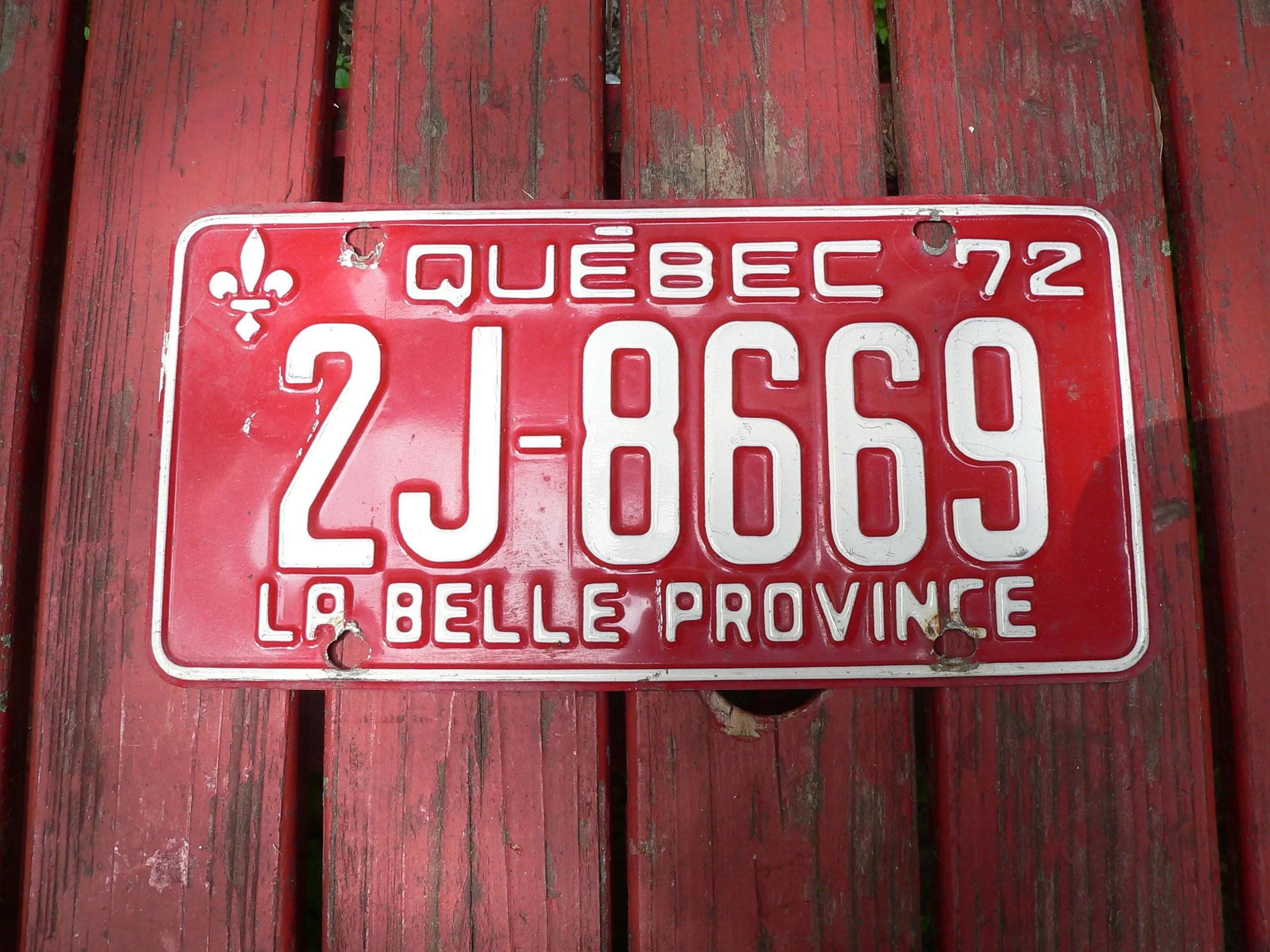 Plaque vintage 1972 # 11090.60