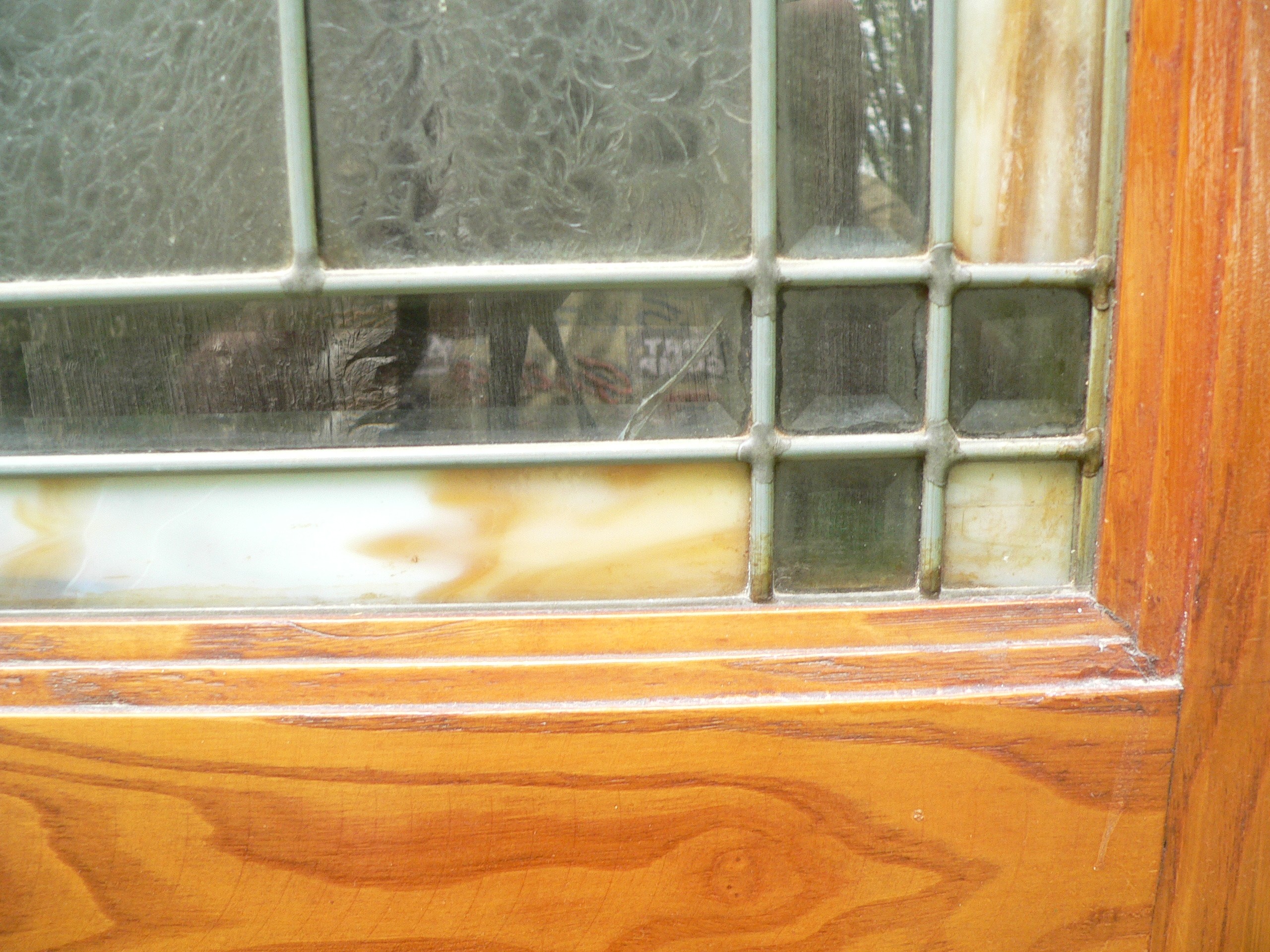 Porte antique vitrail # 11243