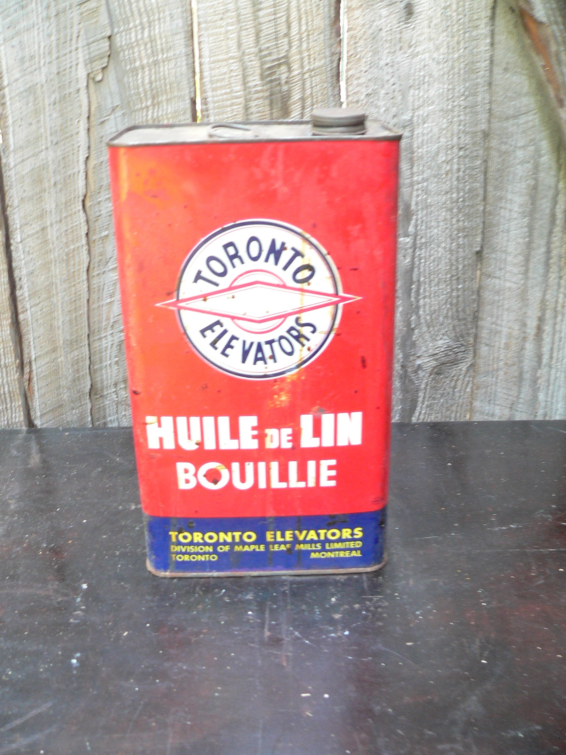 Bidon antique huile de lin # 11289.4 