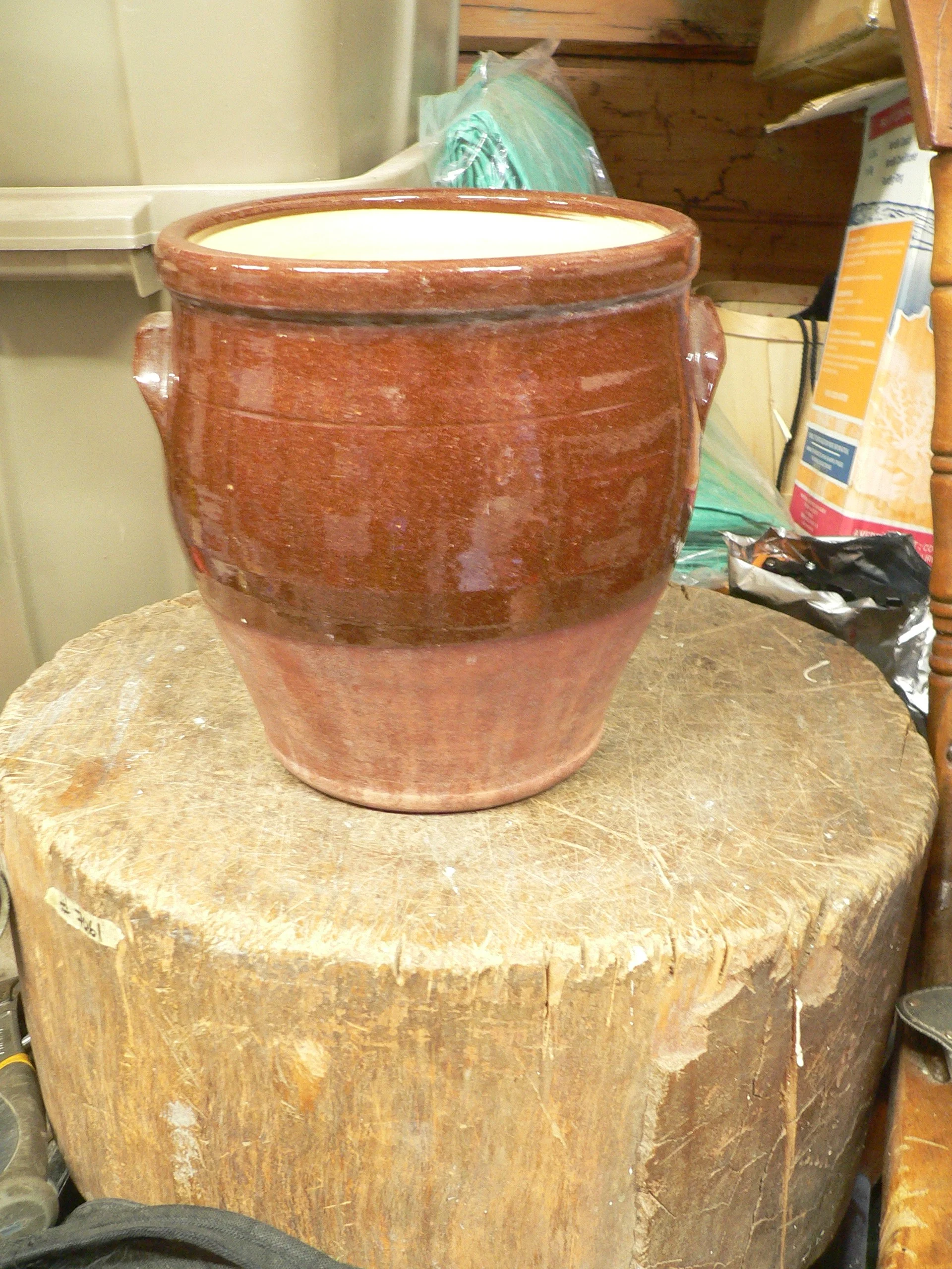 Pot antique en grès # 11545.1