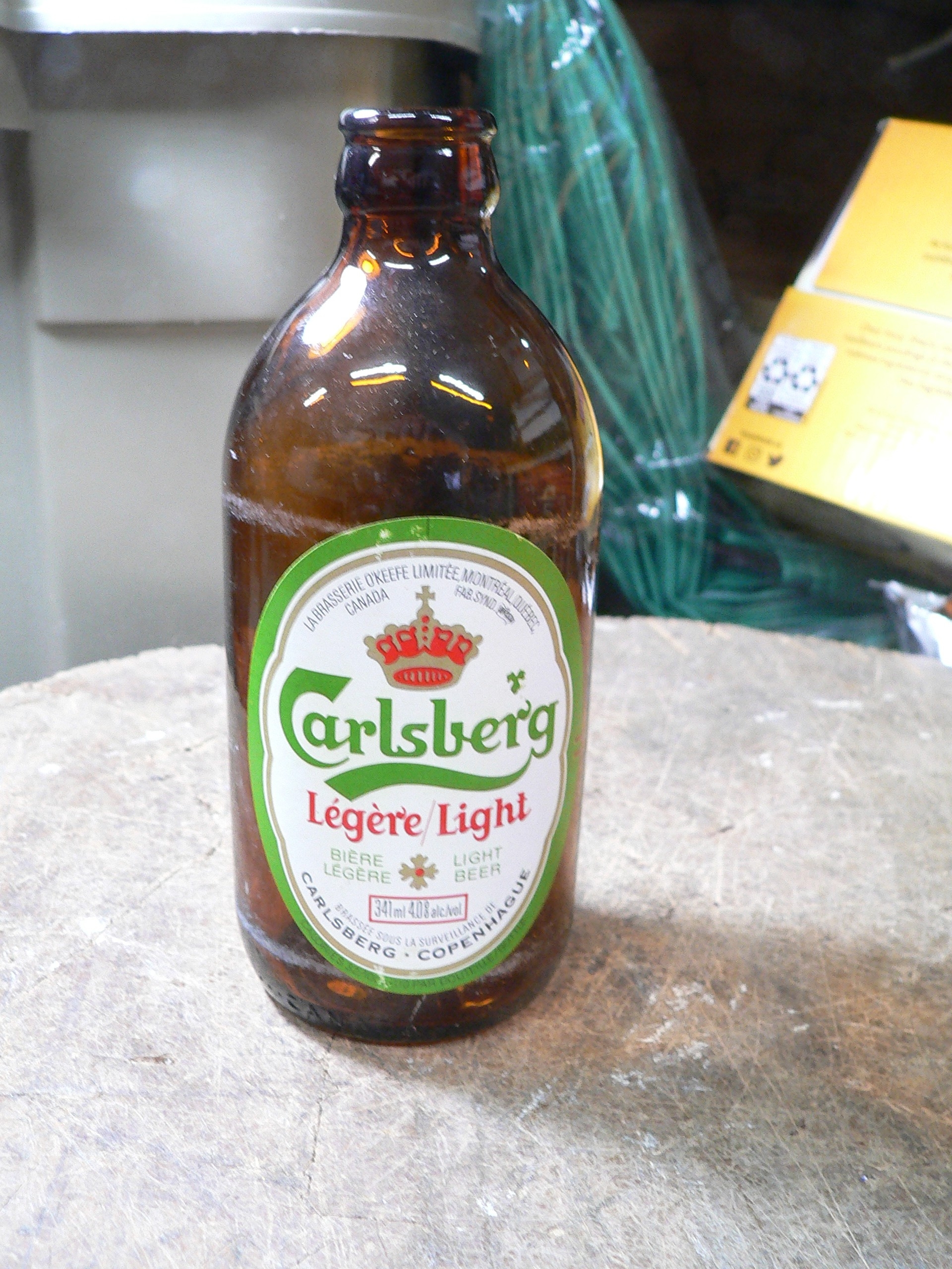 Bouteille bière stubby Carlsberg light # 11694.1