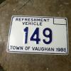 Plaque de town of vaughan # 11720