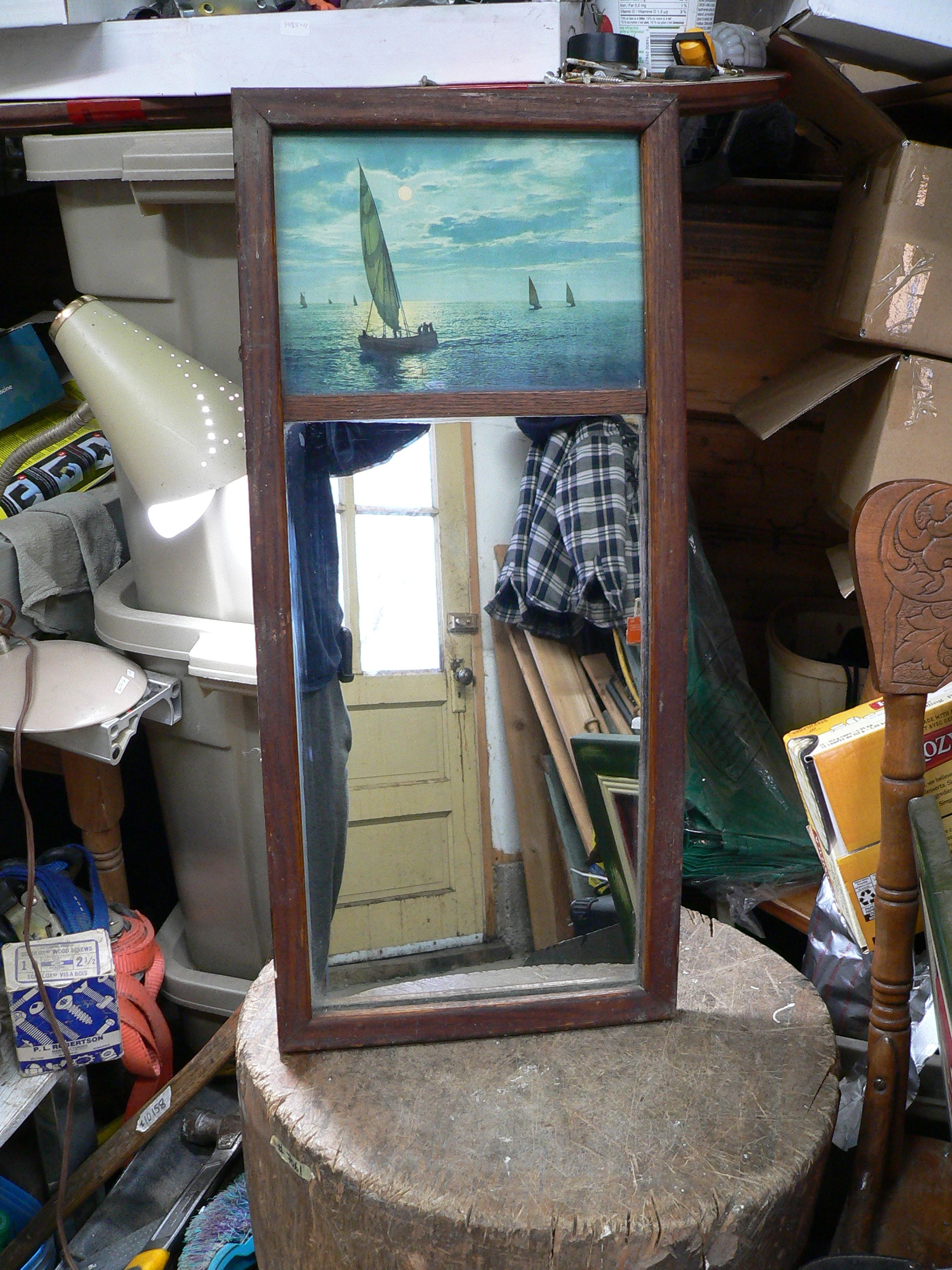 Miroir antique cadre # 11829 