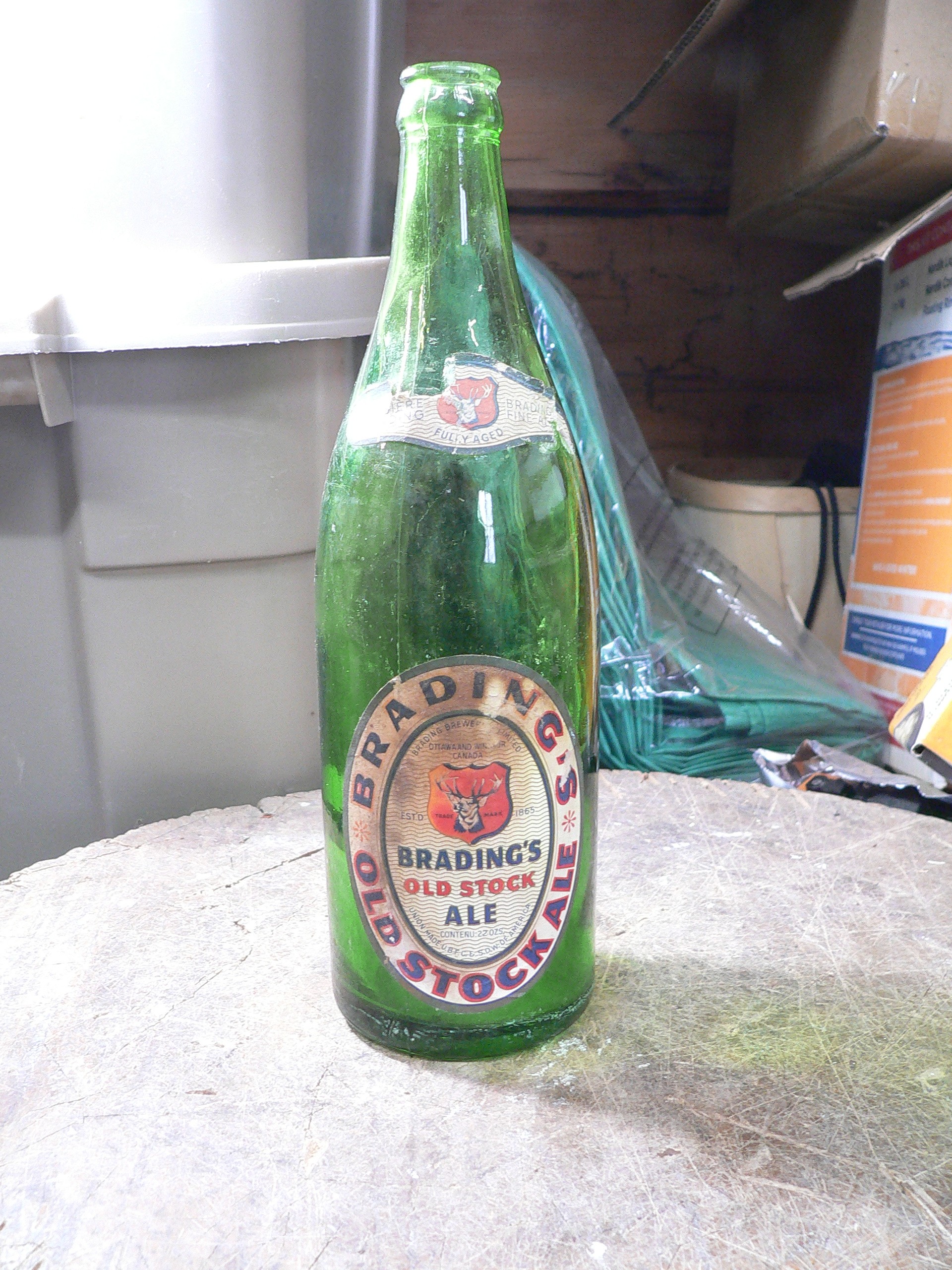 Bouteille bière brading old stock ale # 12000.10