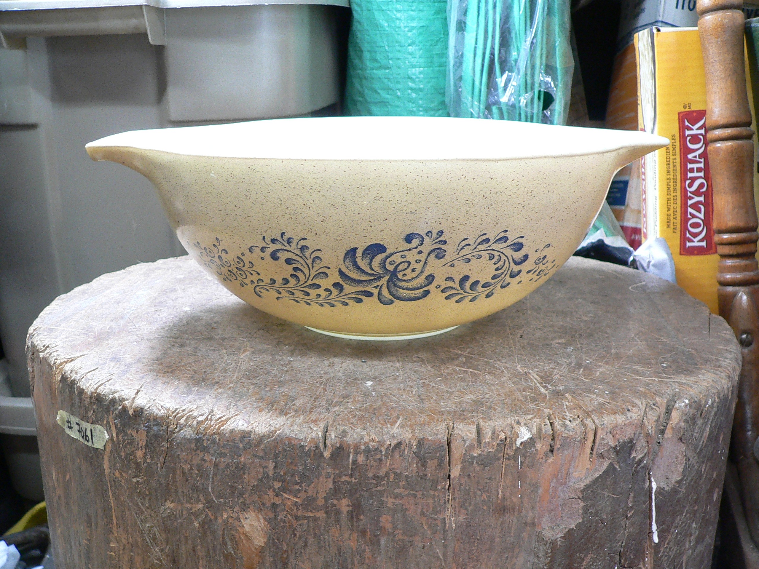  bol vintage pyrex fleur bleu # 12060.3
