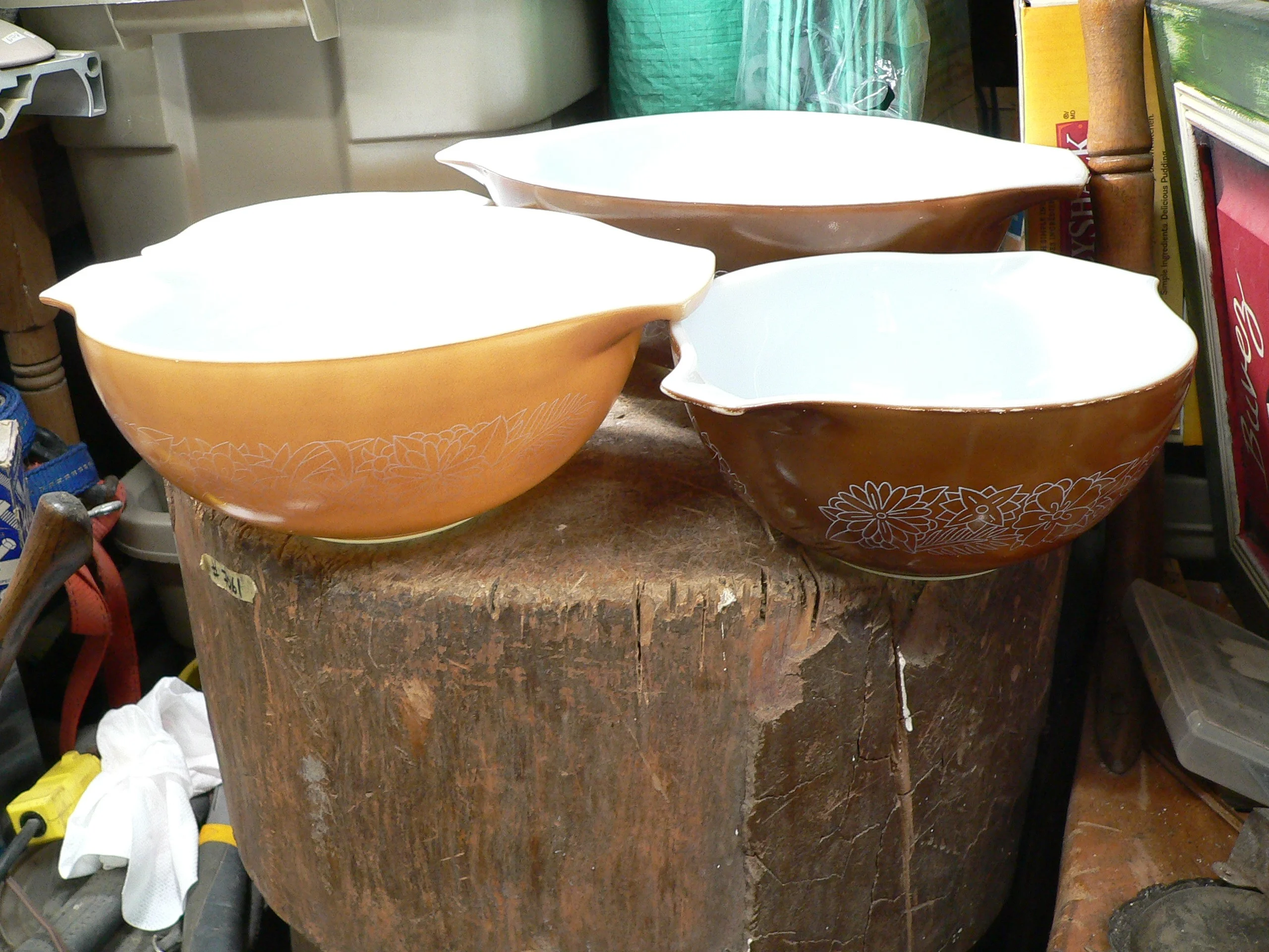  Ensemble de pyrex vintage # 12060.4
