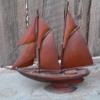 Bateau en bois vintage # 12095