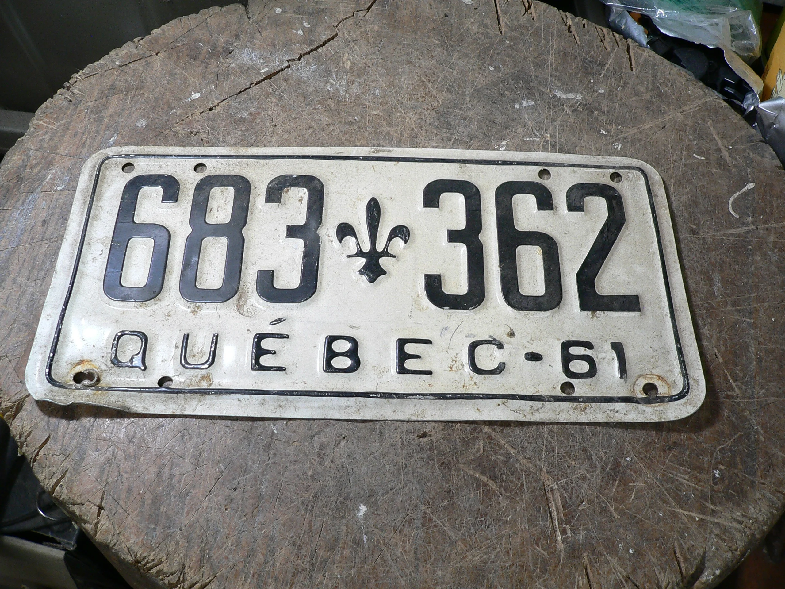 Plaque antique 1961 # 12103.11