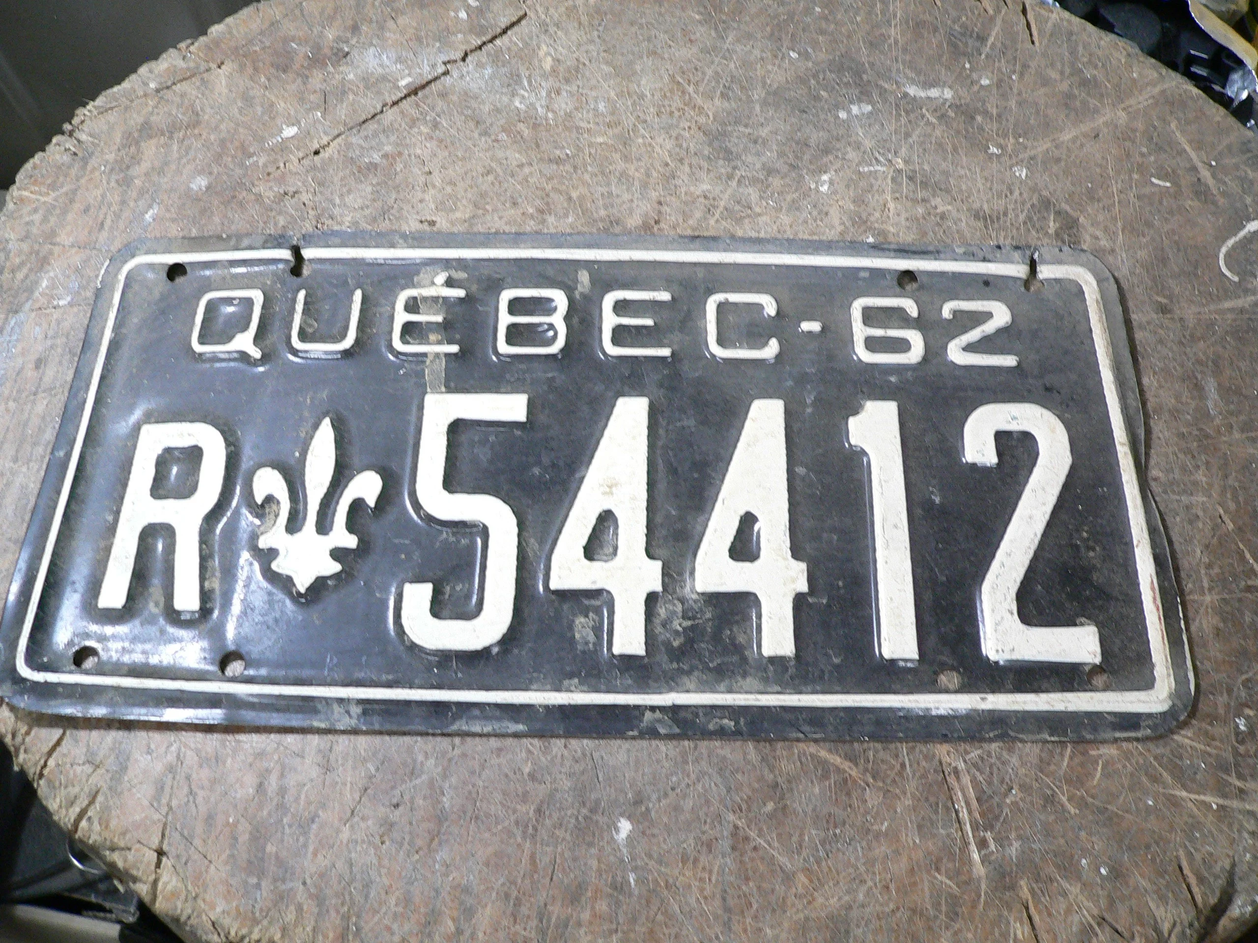 Plaque antique 1962 # 12103.12