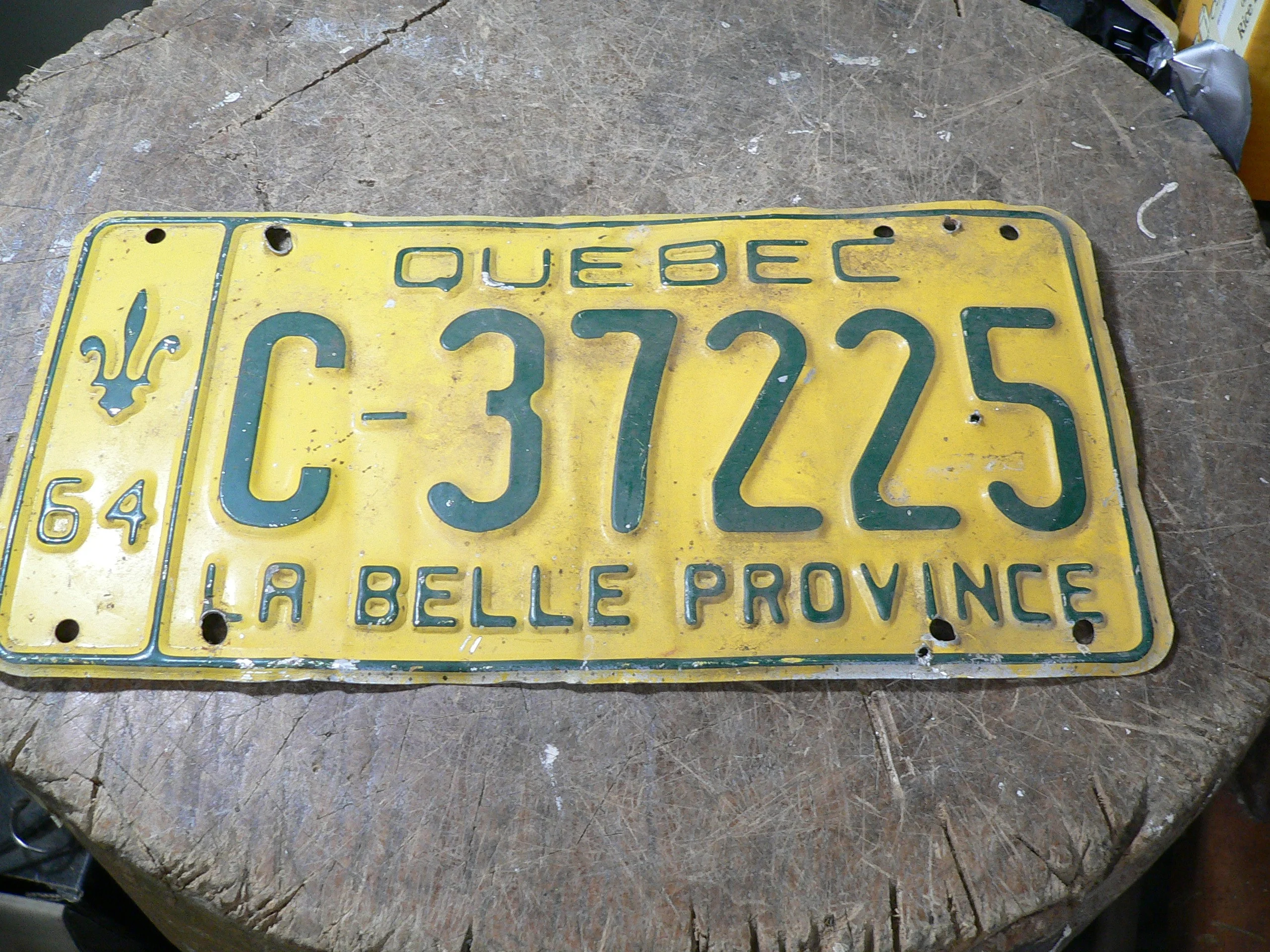 Plaque antique 1964 # 12103.14