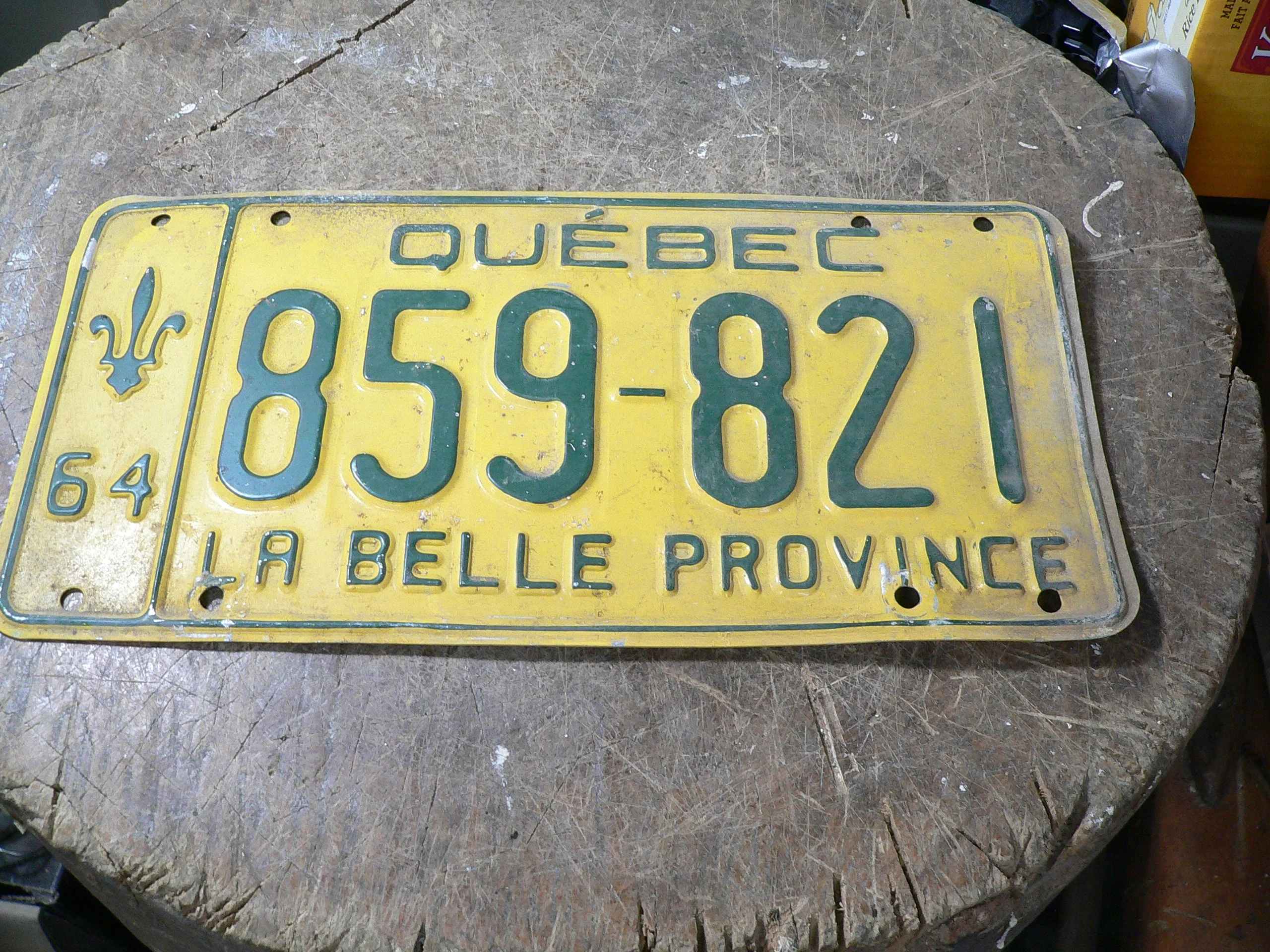 Plaque antique 1964 # 12103.15