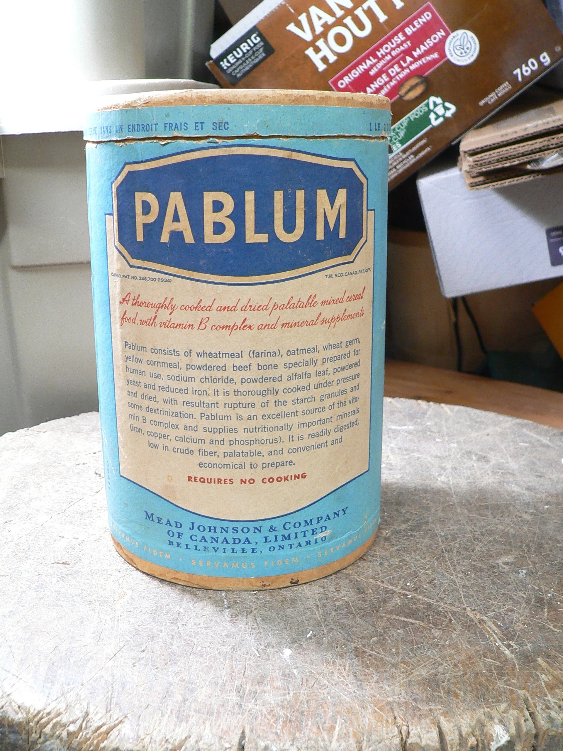 Boite de pablum # 12142.3