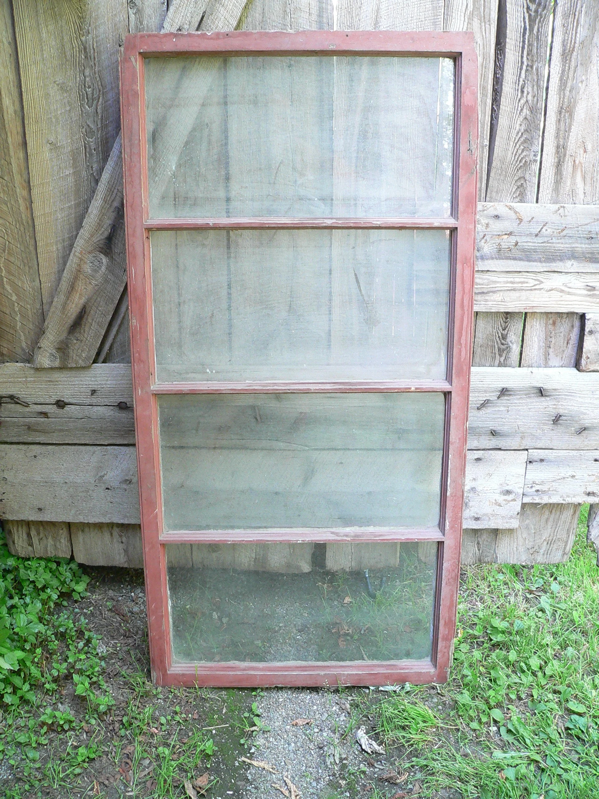 Fenêtre antique a 4 carreaux # 12223.3