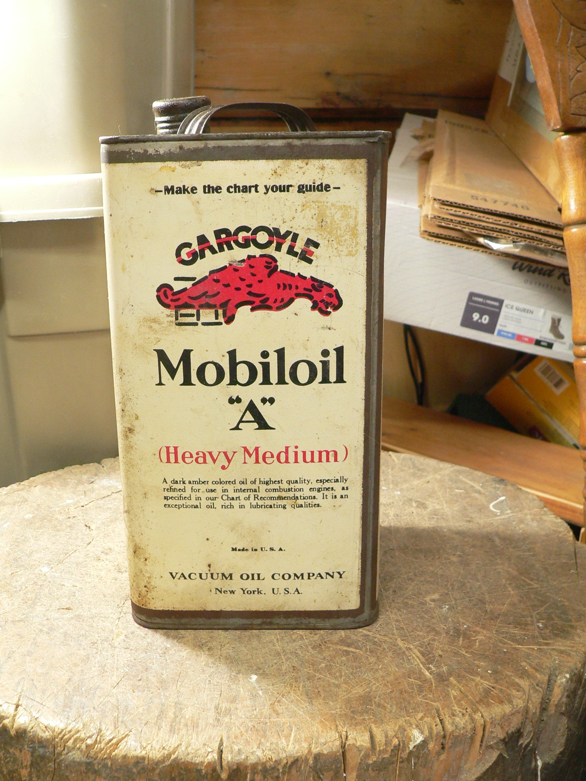 Bidon d'huile antique mobiloil A # 12431.24