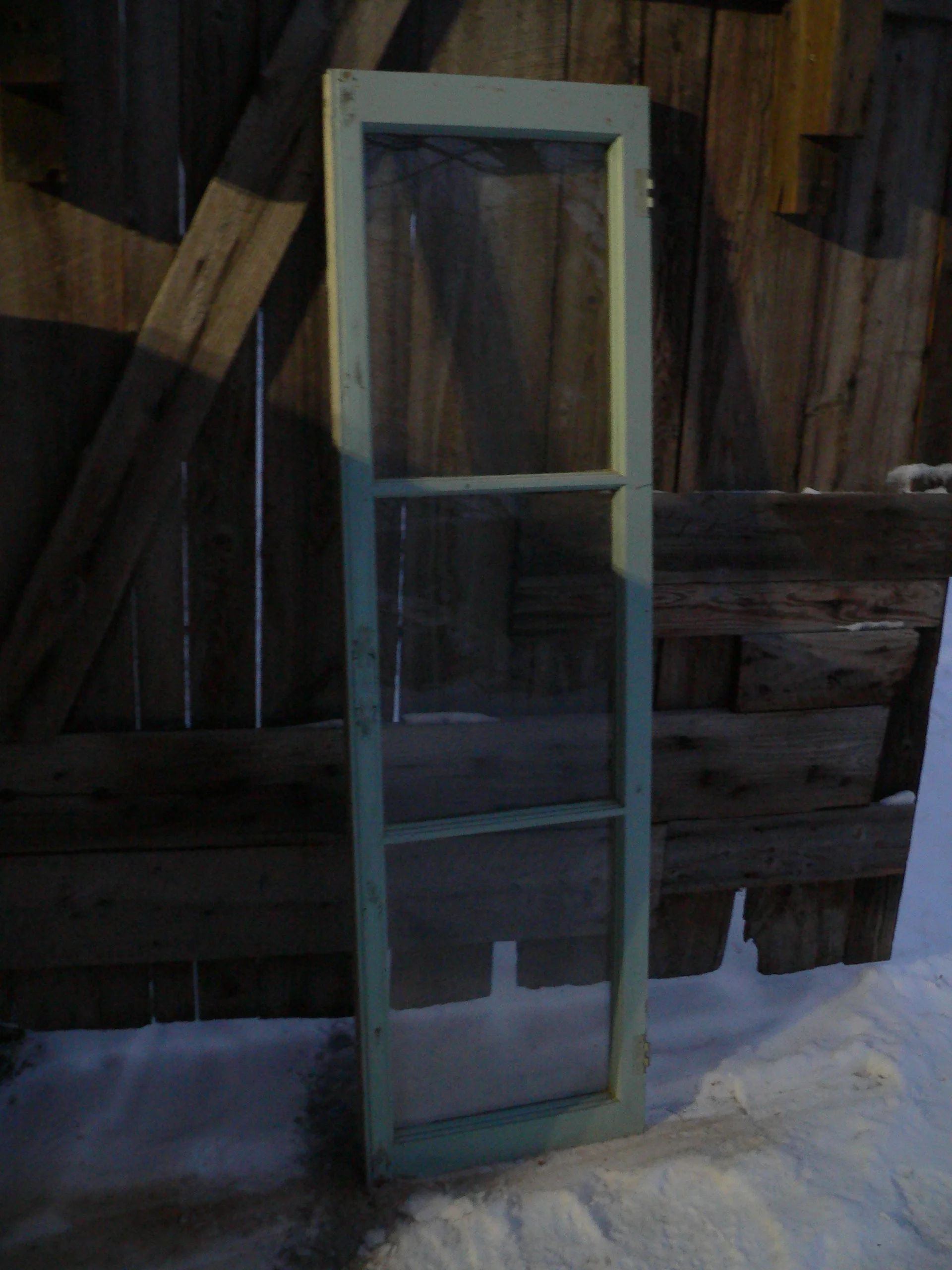 Fenêtre antique a 3 carreaux #12437.4