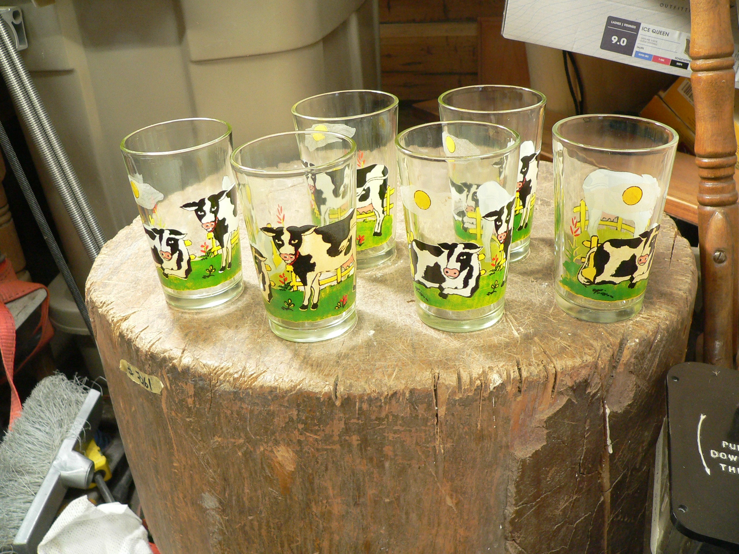 Lot de 6 verre a lait # 12455.14