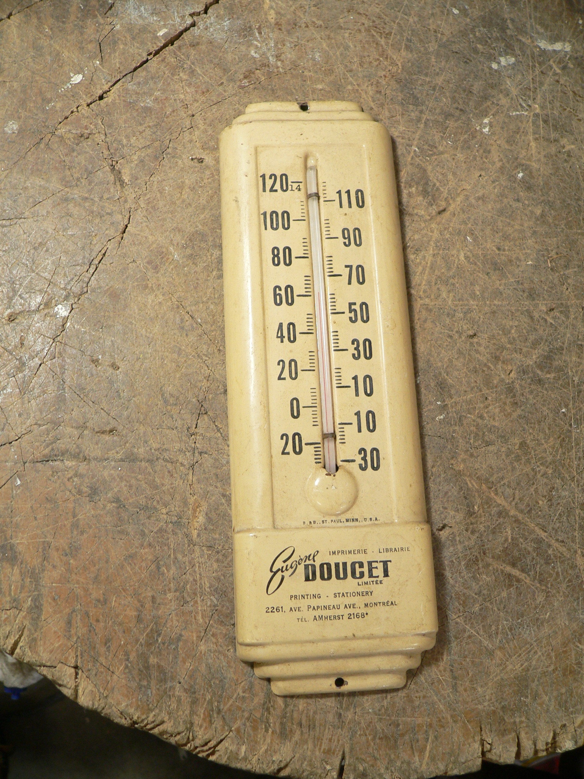  Thermomètre antique Eugene doucet # 12455.6