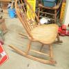 Chaise berçante antique # 12470