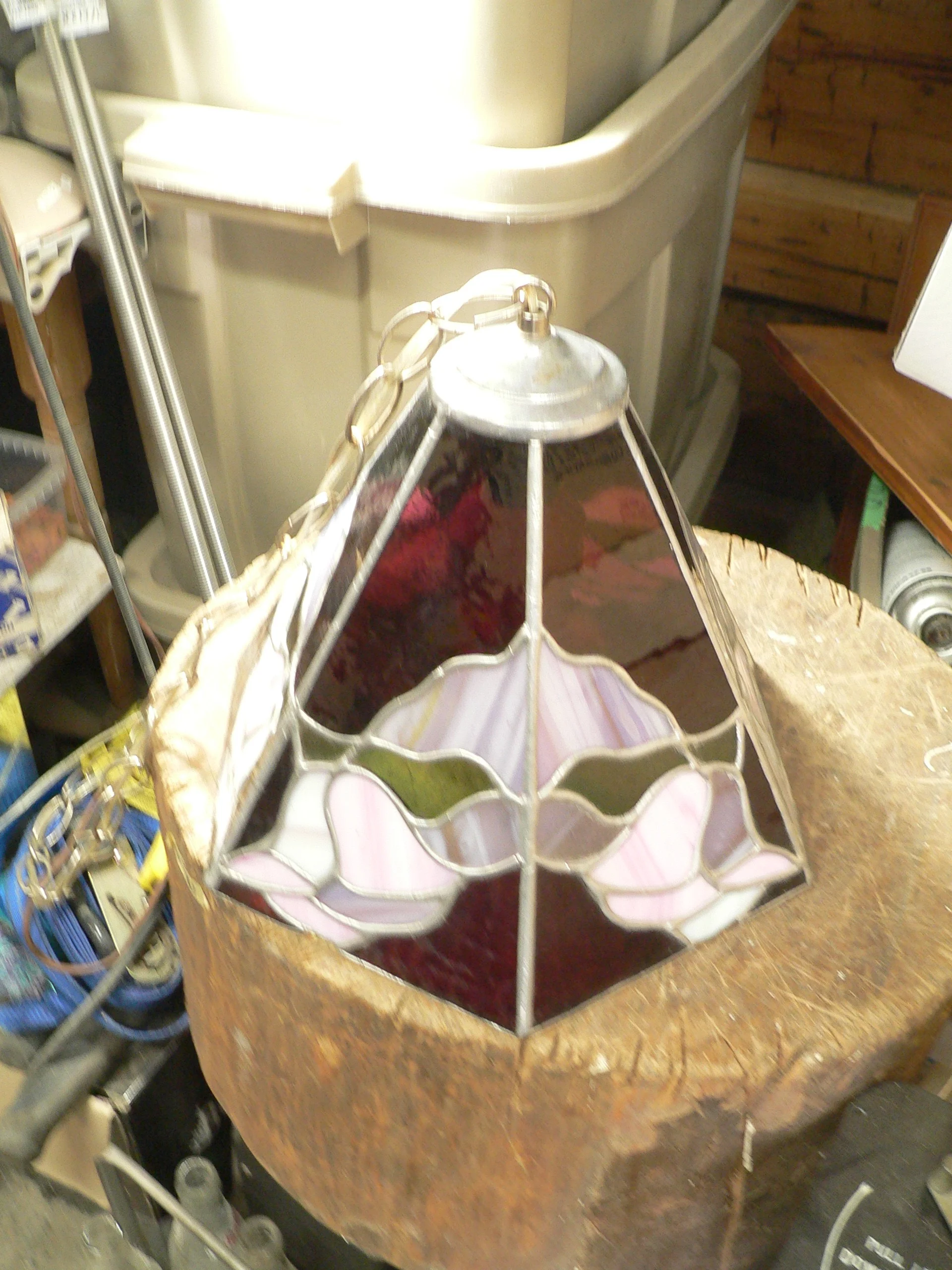 Lustre en vitrail # 12526