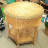 table vintage en rotin # 12540