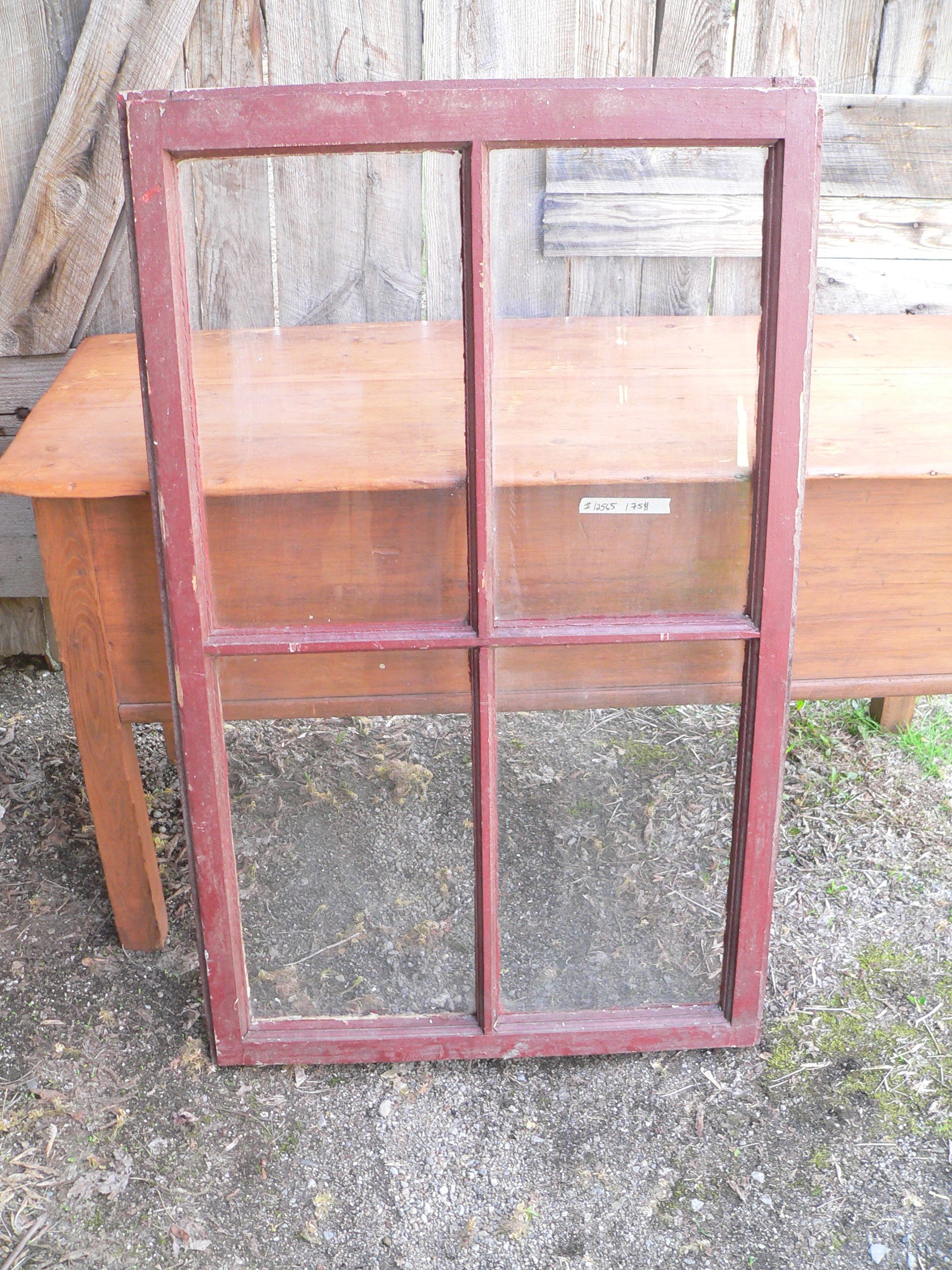 Fenêtre antique a 4 carreaux # 12570.5 