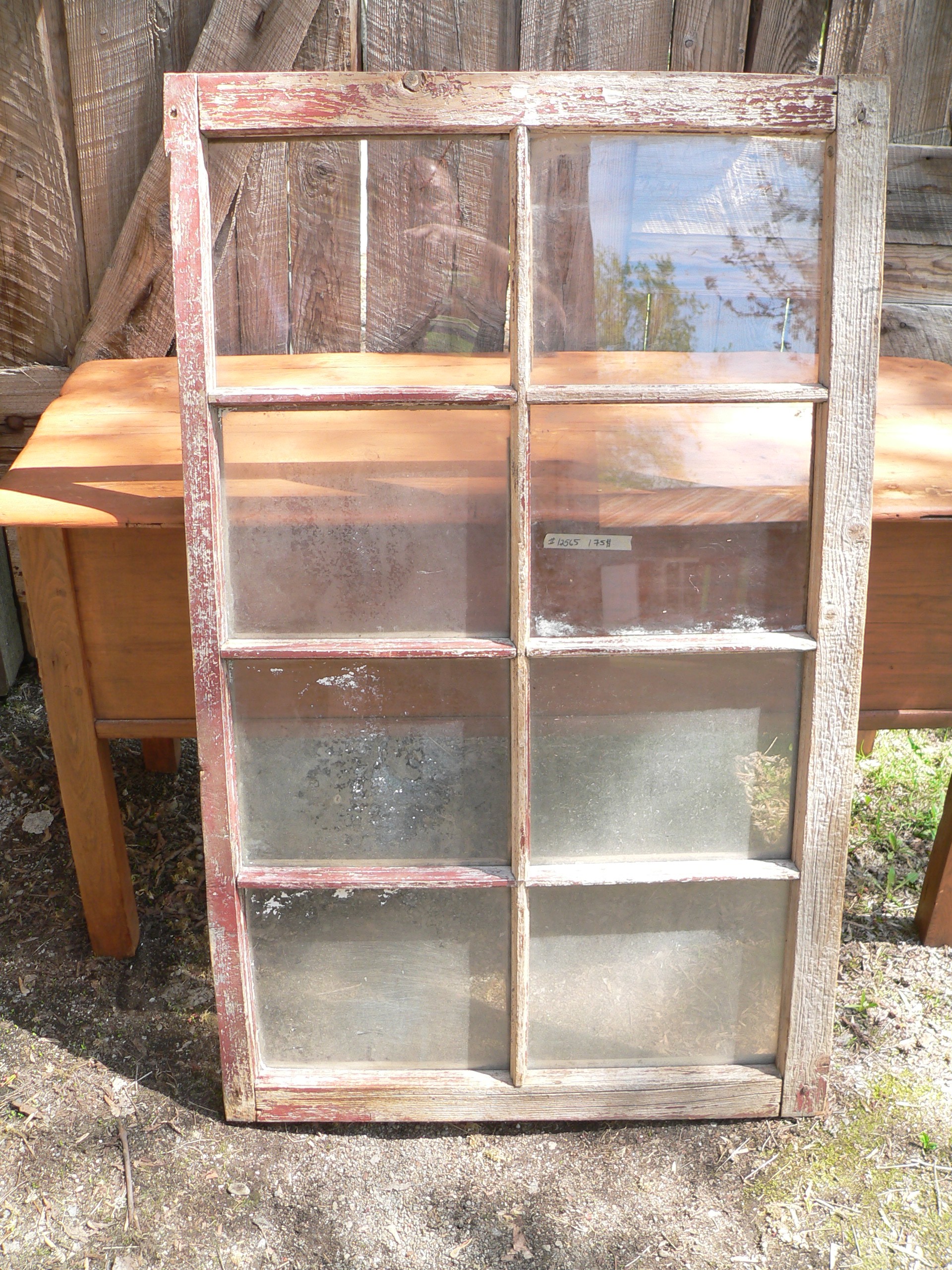 Fenêtre antique a 8 carreaux # 12583.3