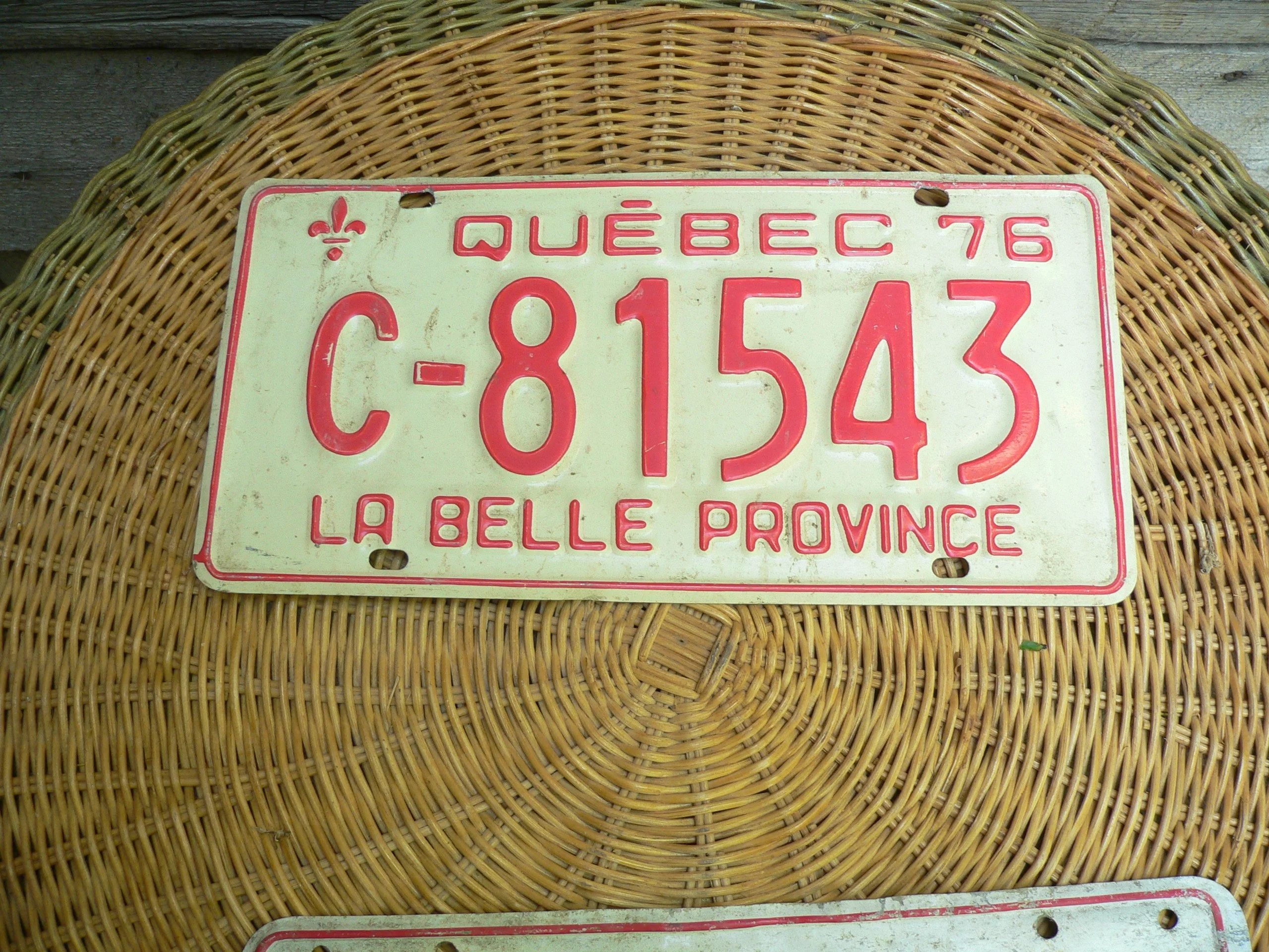 Plaque vintage 1976 # 12666.4