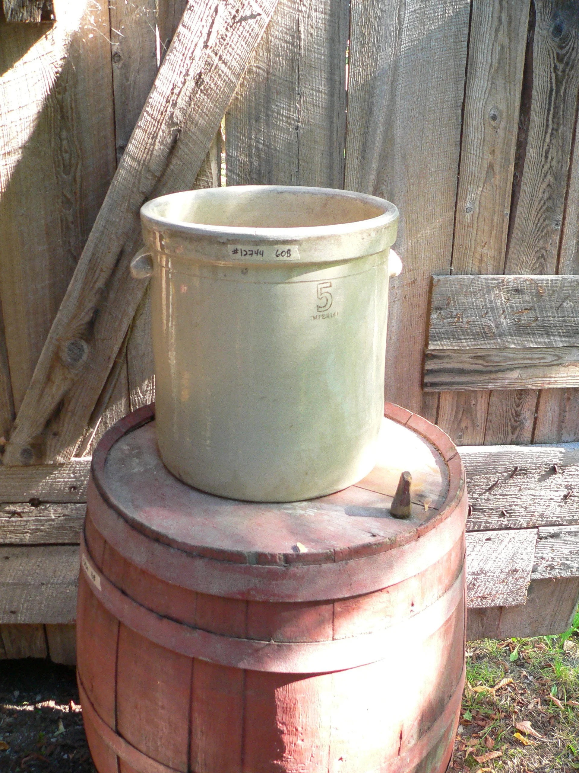 Grosse tinette antique # 12744
