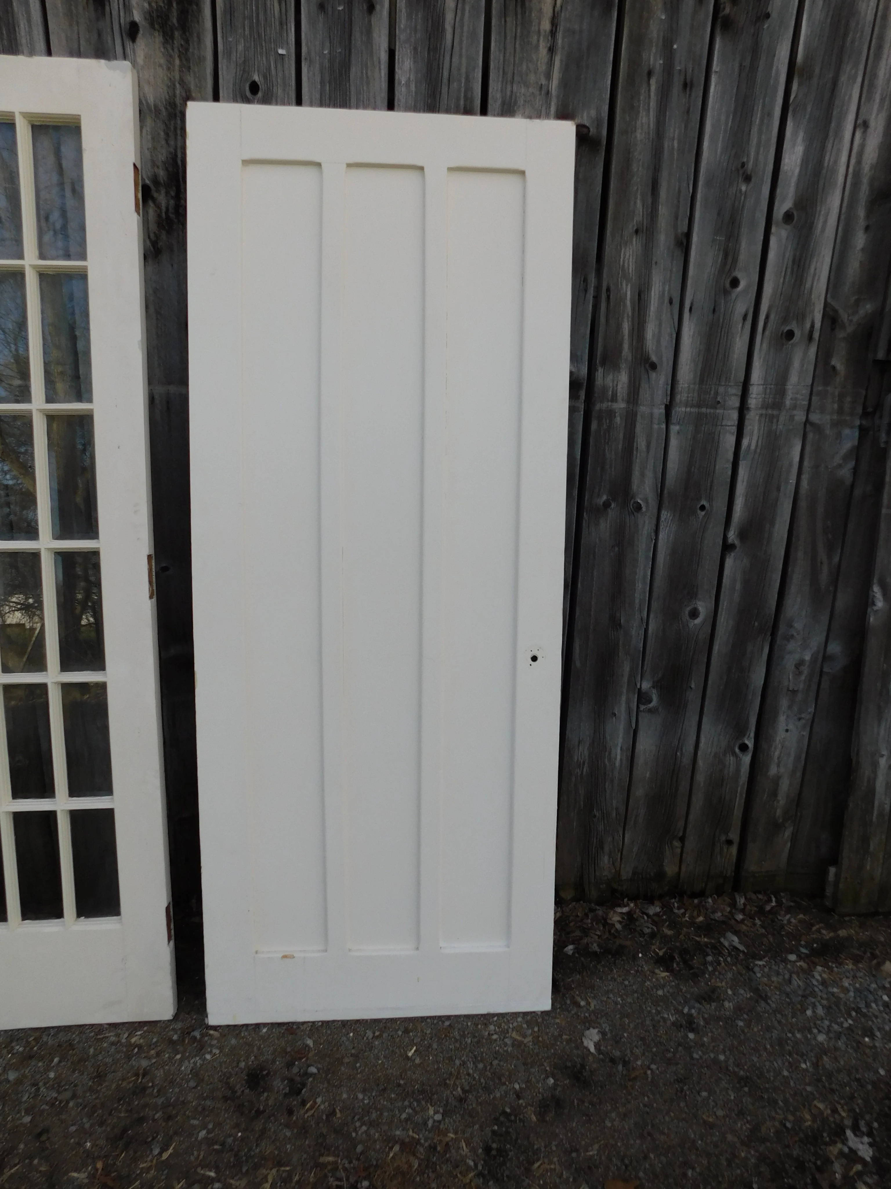 Porte antique a caisson # 13203