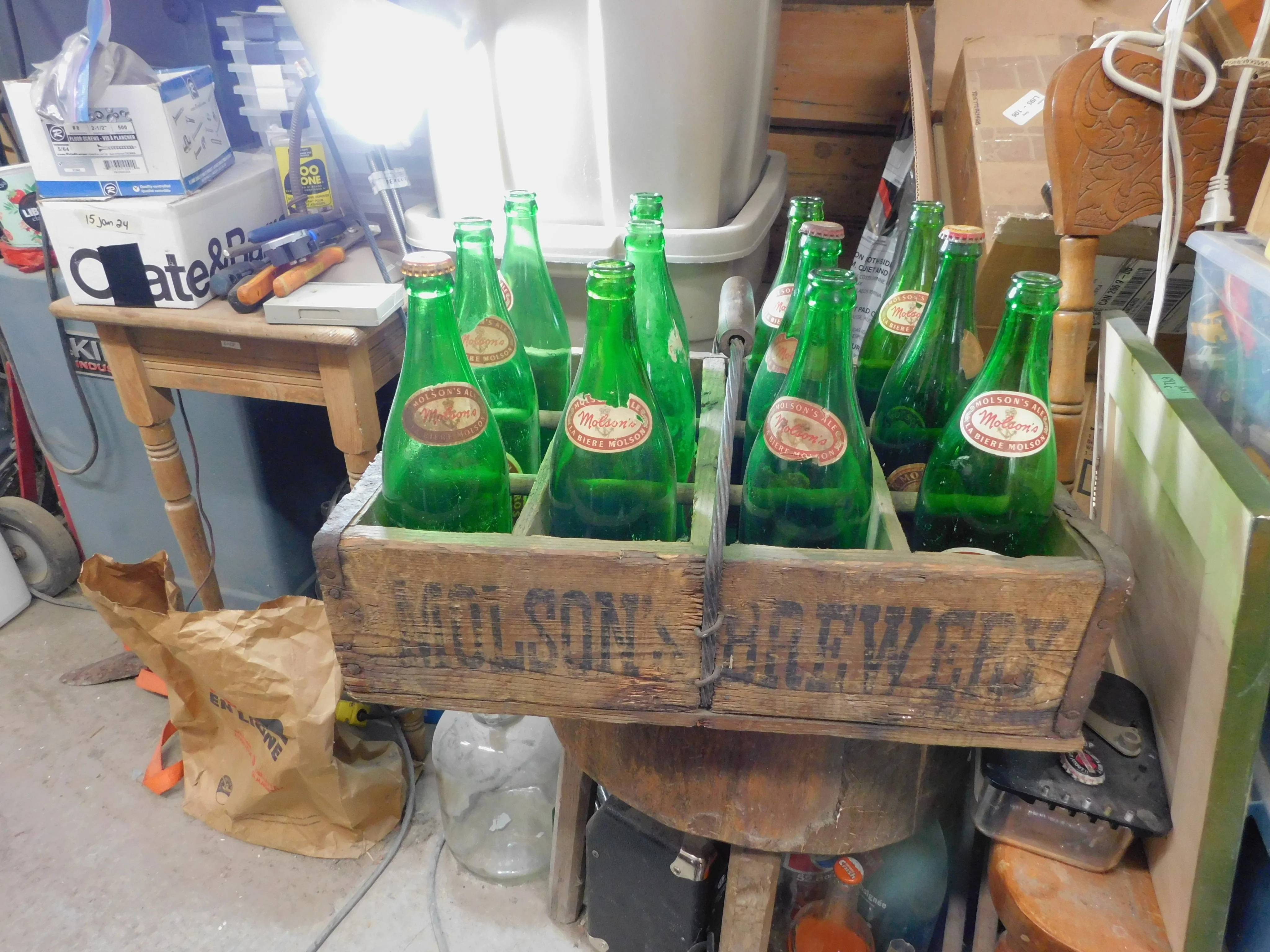 Caisse  molson antique # 13245.3