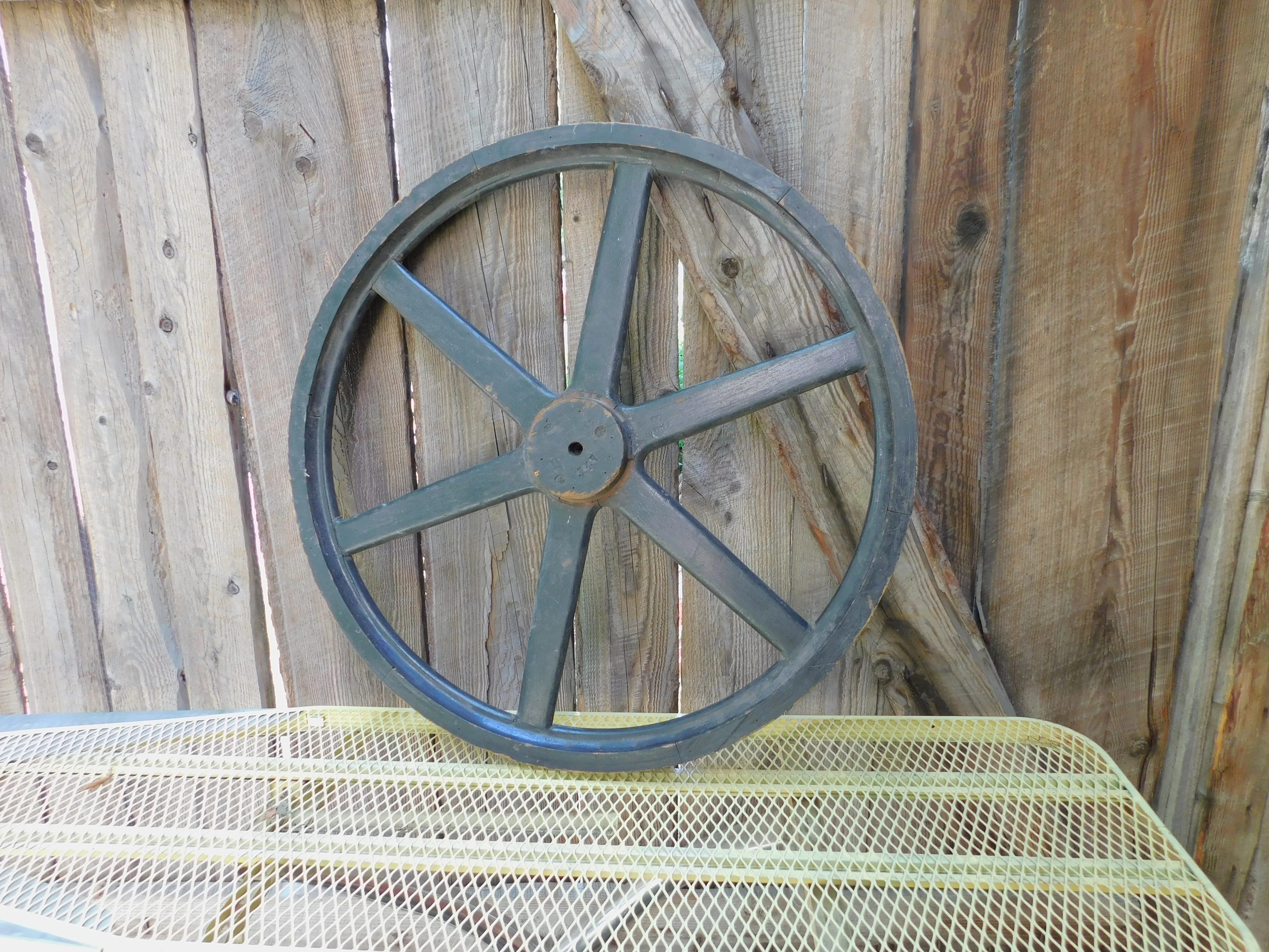 Très belle roue antique de moulin # 13333.1