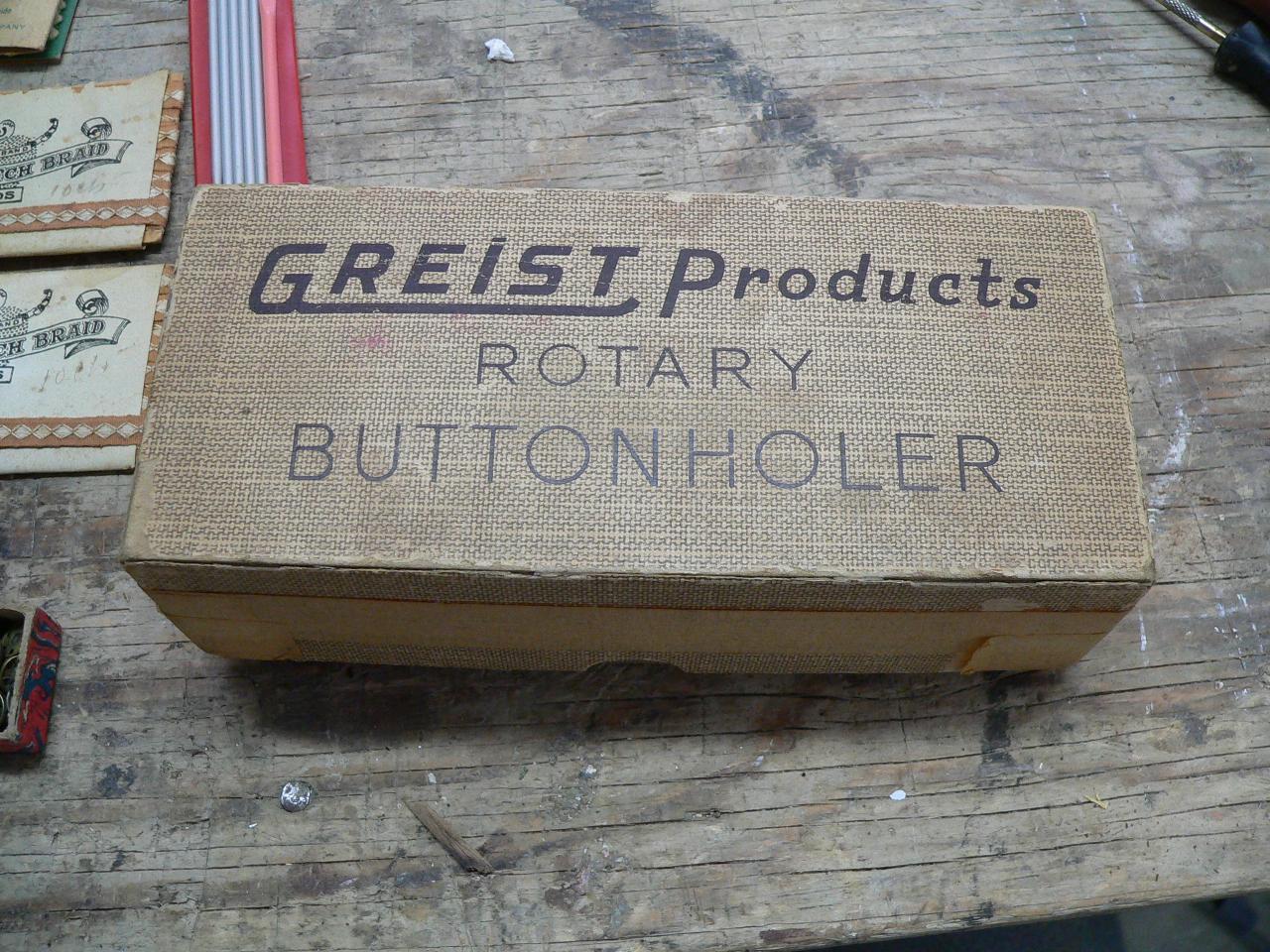 Rotary button holer # 2687