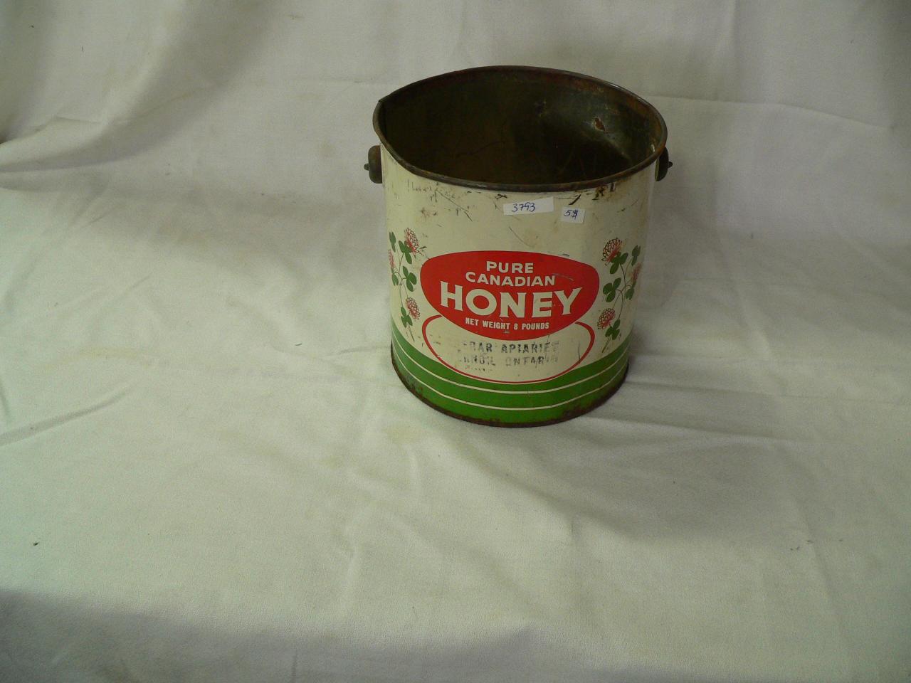 Canne antique de miel canadien # 3793