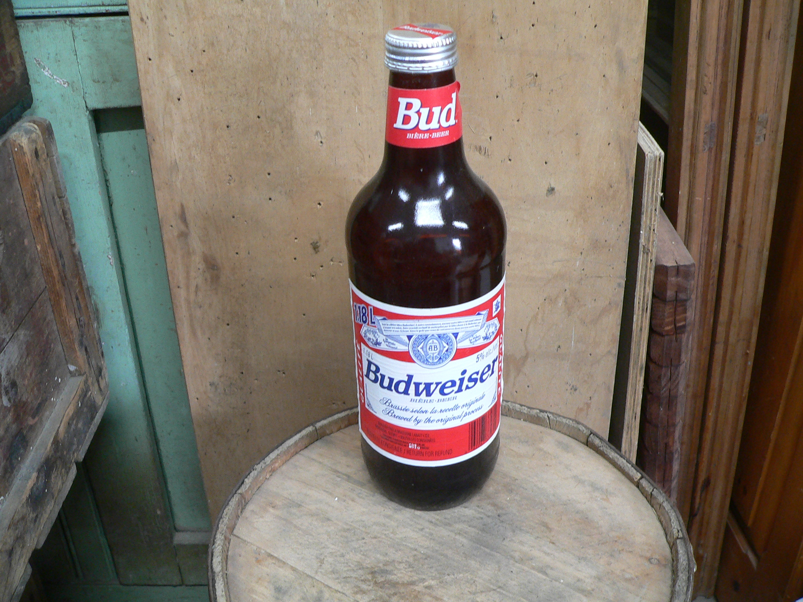 Grosse bouteille budweiser # 5602.1