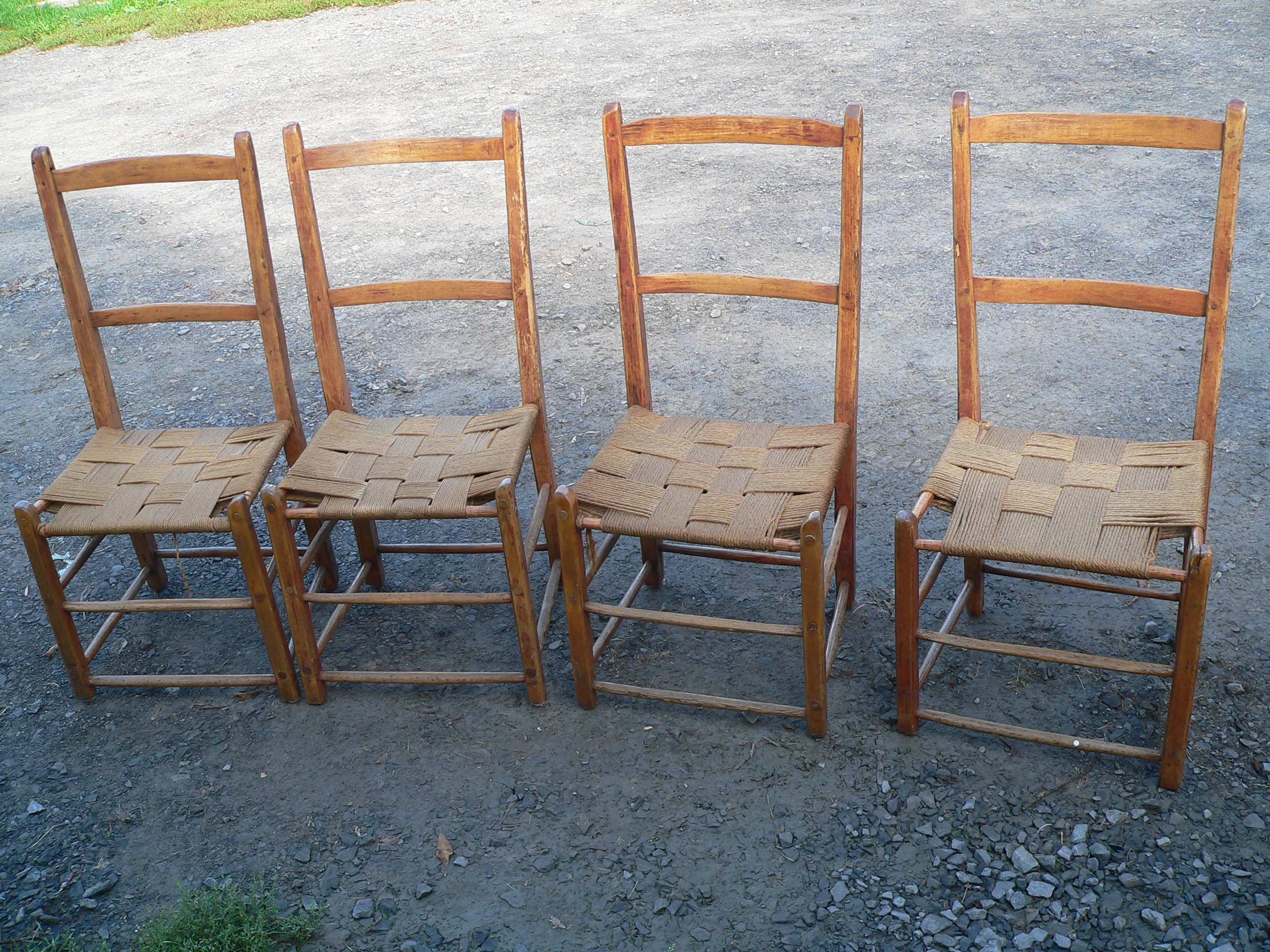 Set de 4 chaise antique # 5646