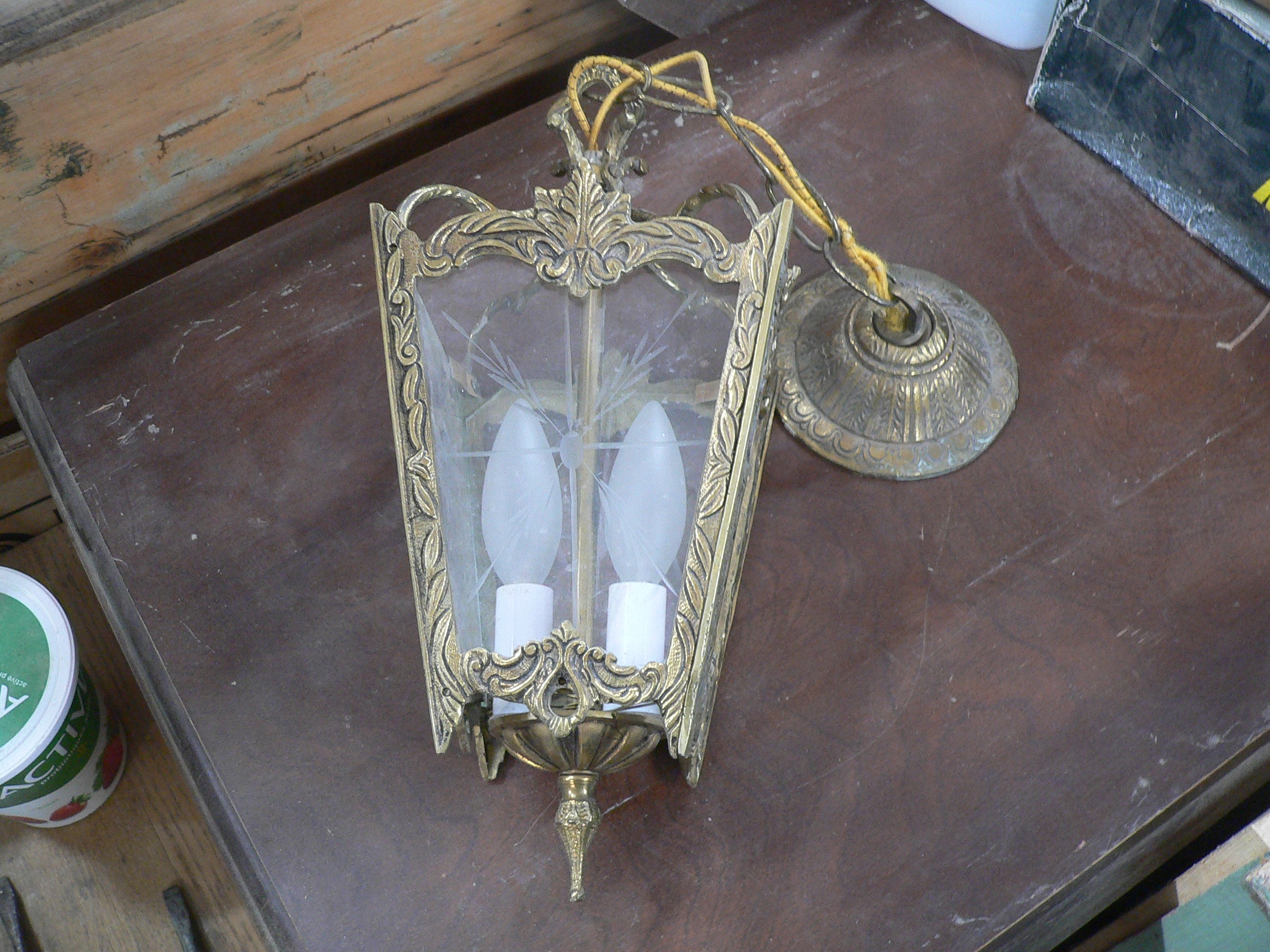 Tres beau lustre antique suspendu # 5668.1