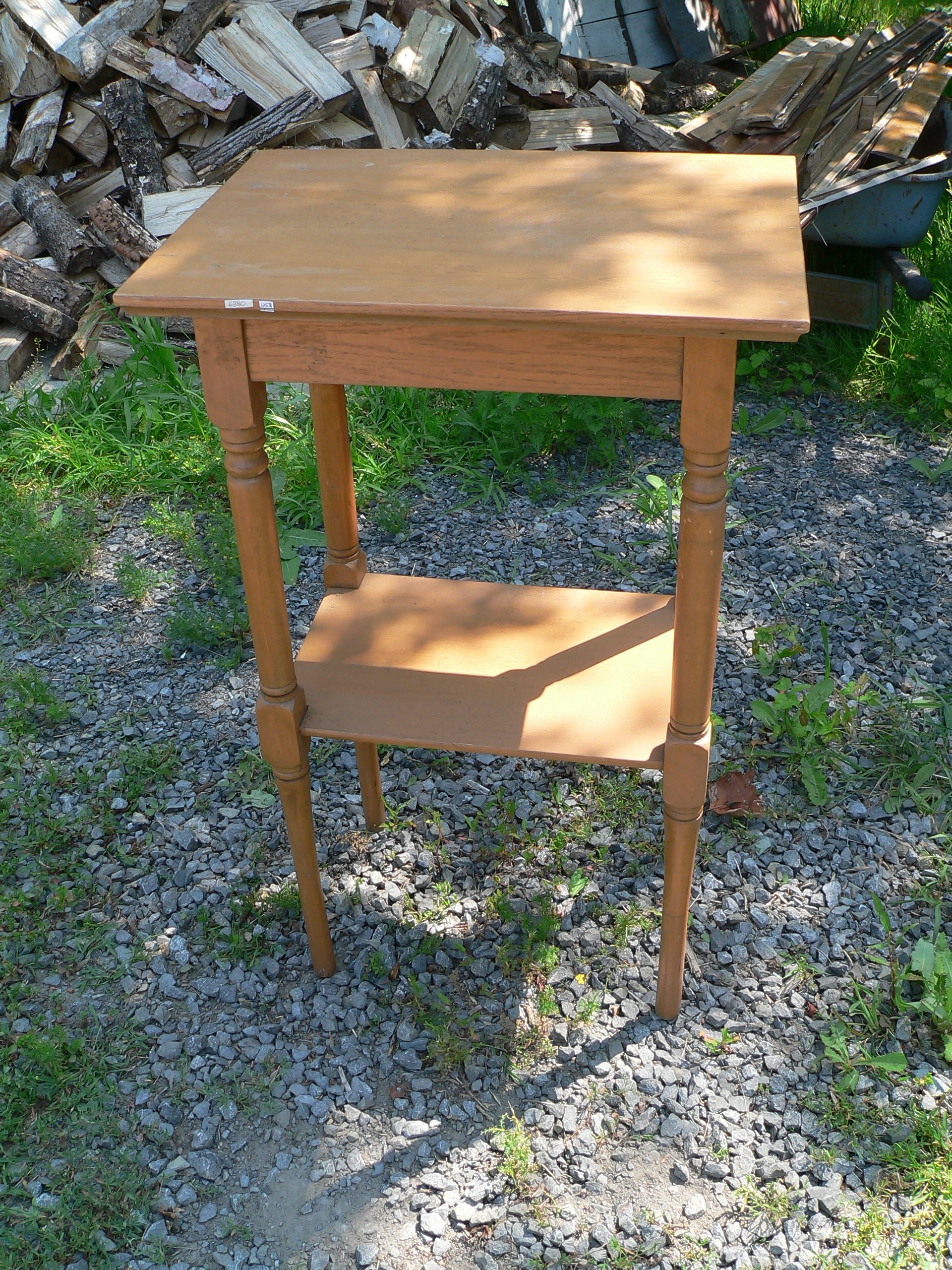 Belle table d'appoint antique # 6380