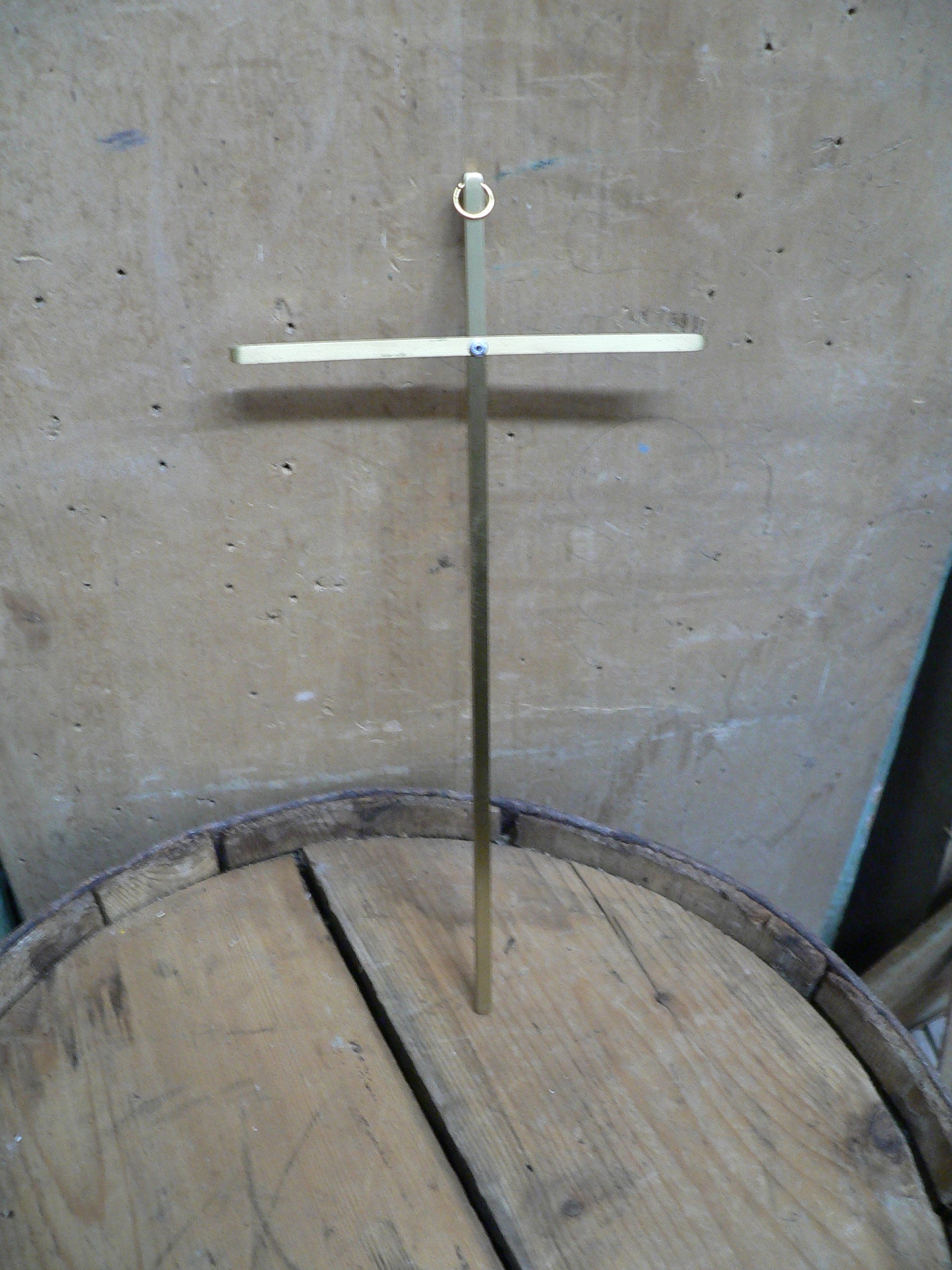 Crucifix en brasse # 6858.5