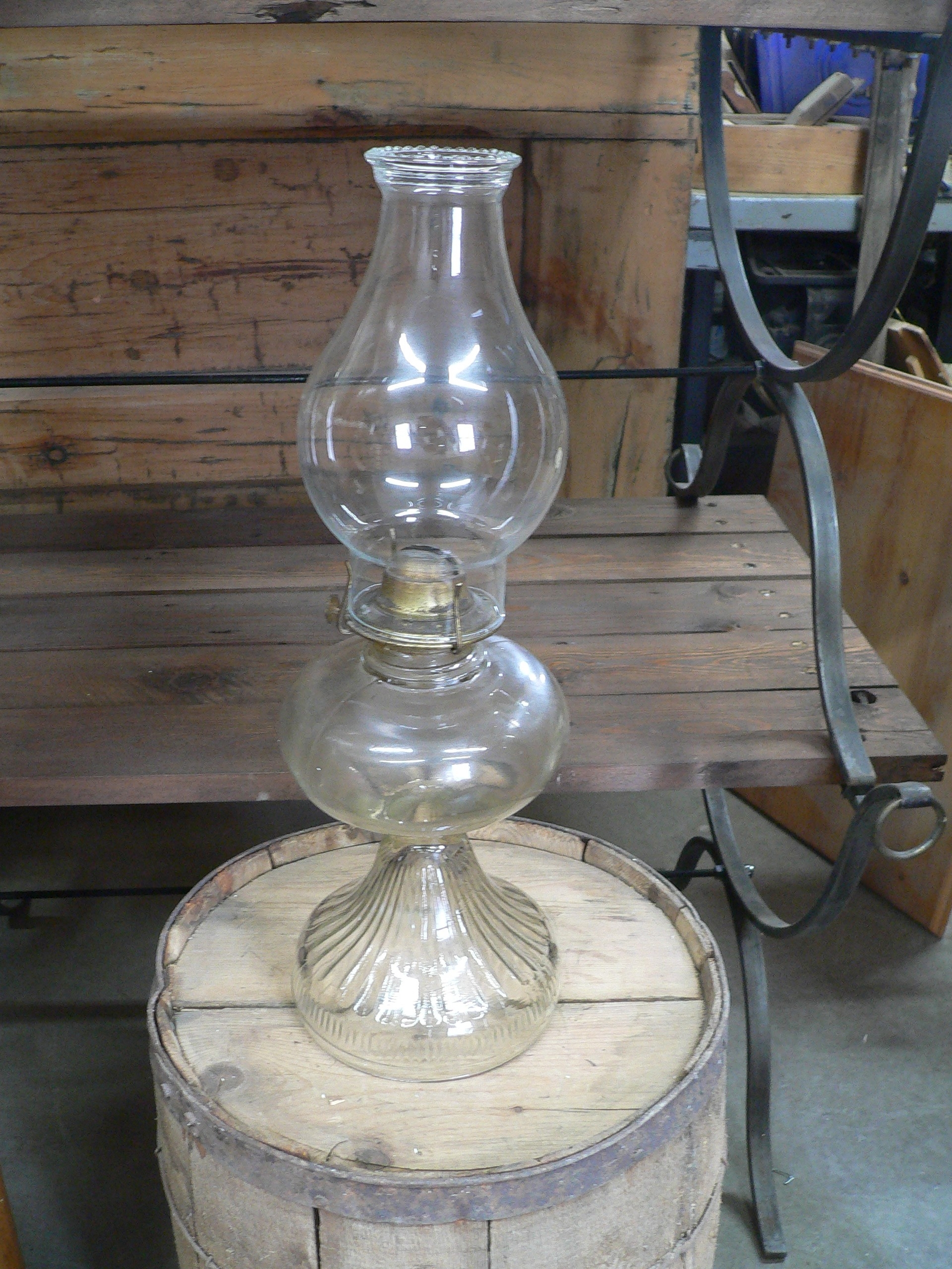 Lampe a l'huile antique # 6978.4