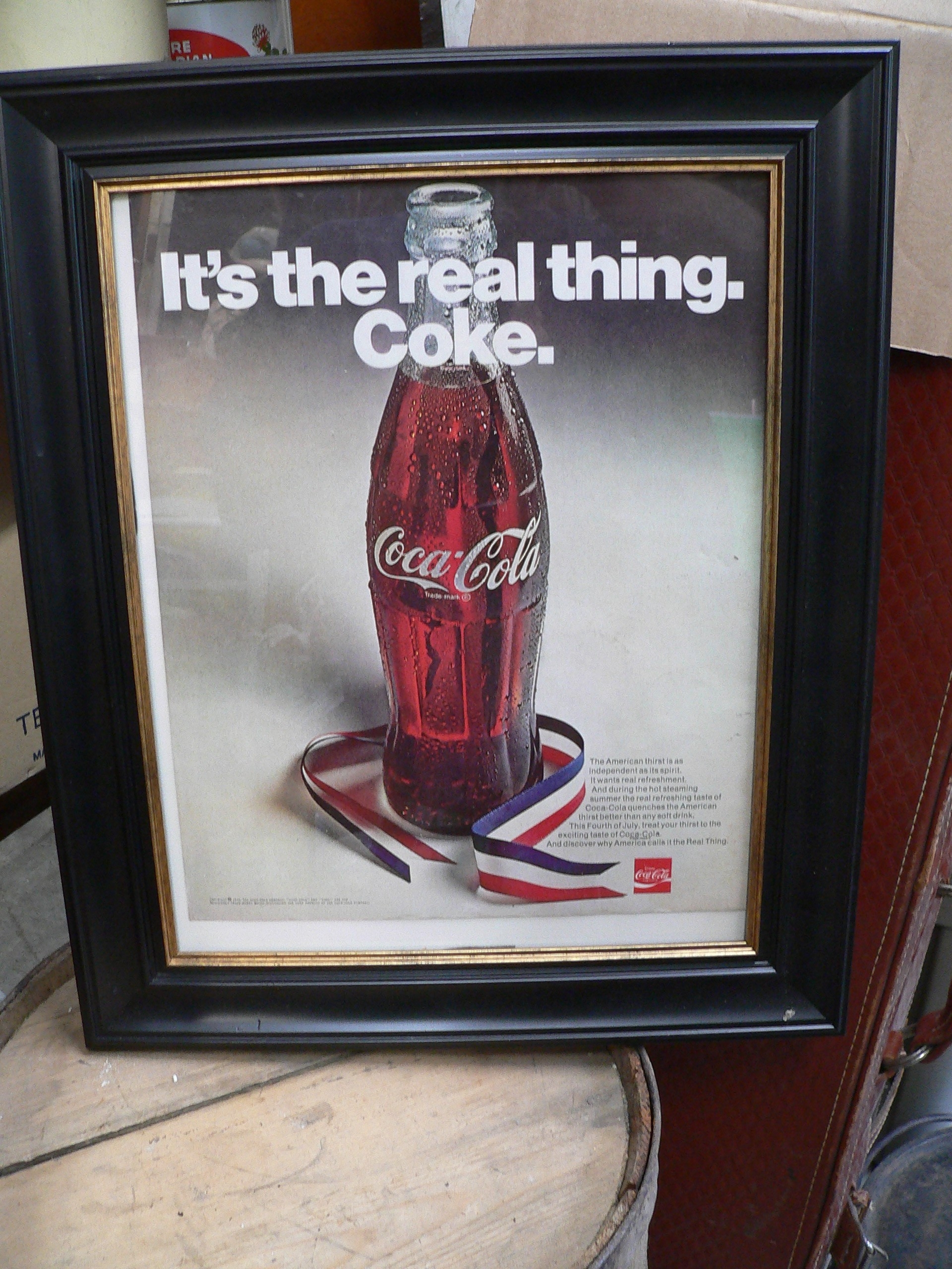 Cadre avec publicité de coca cola # 7208.1 