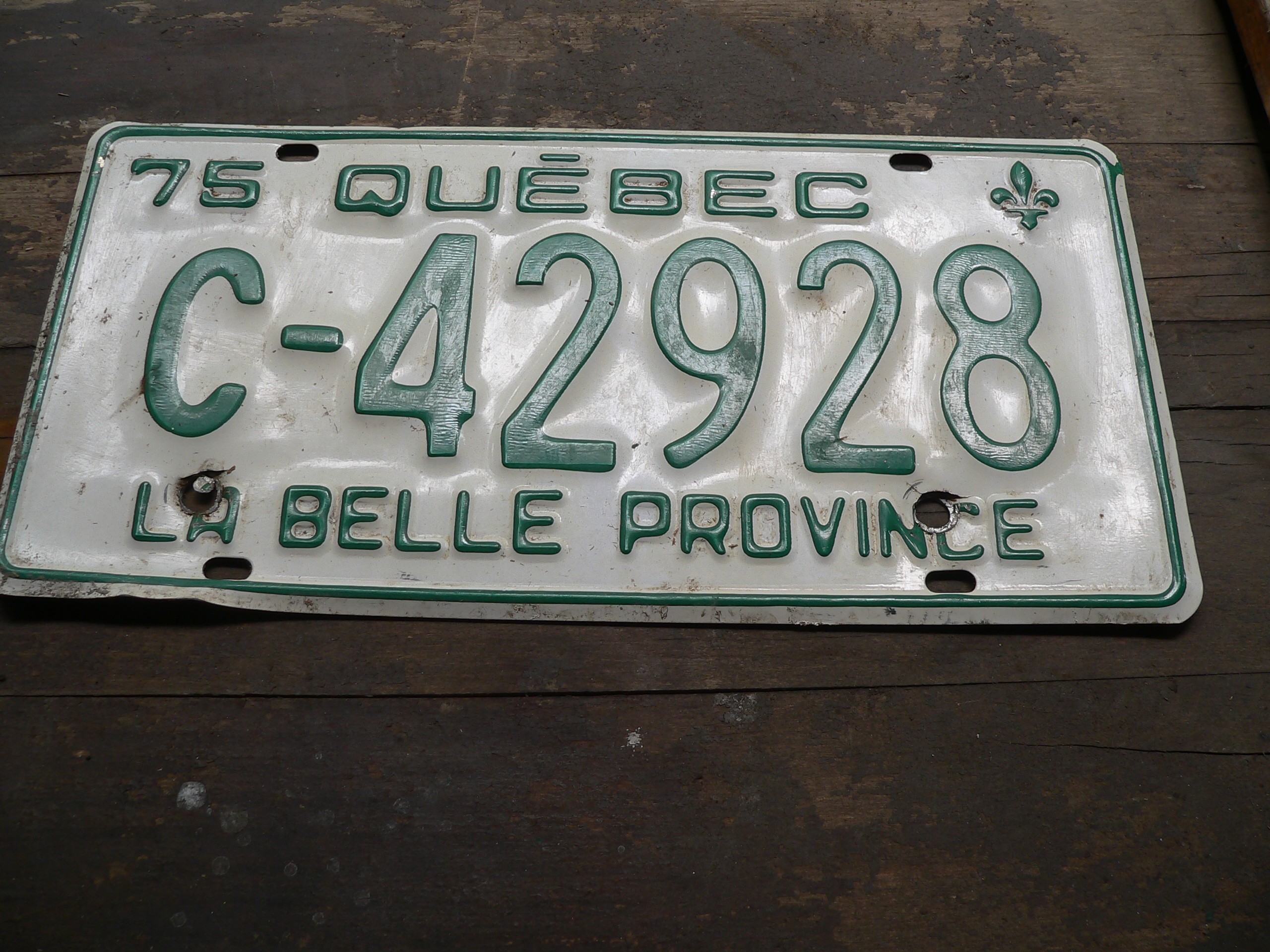 Plaque de 1975 # 7340.31